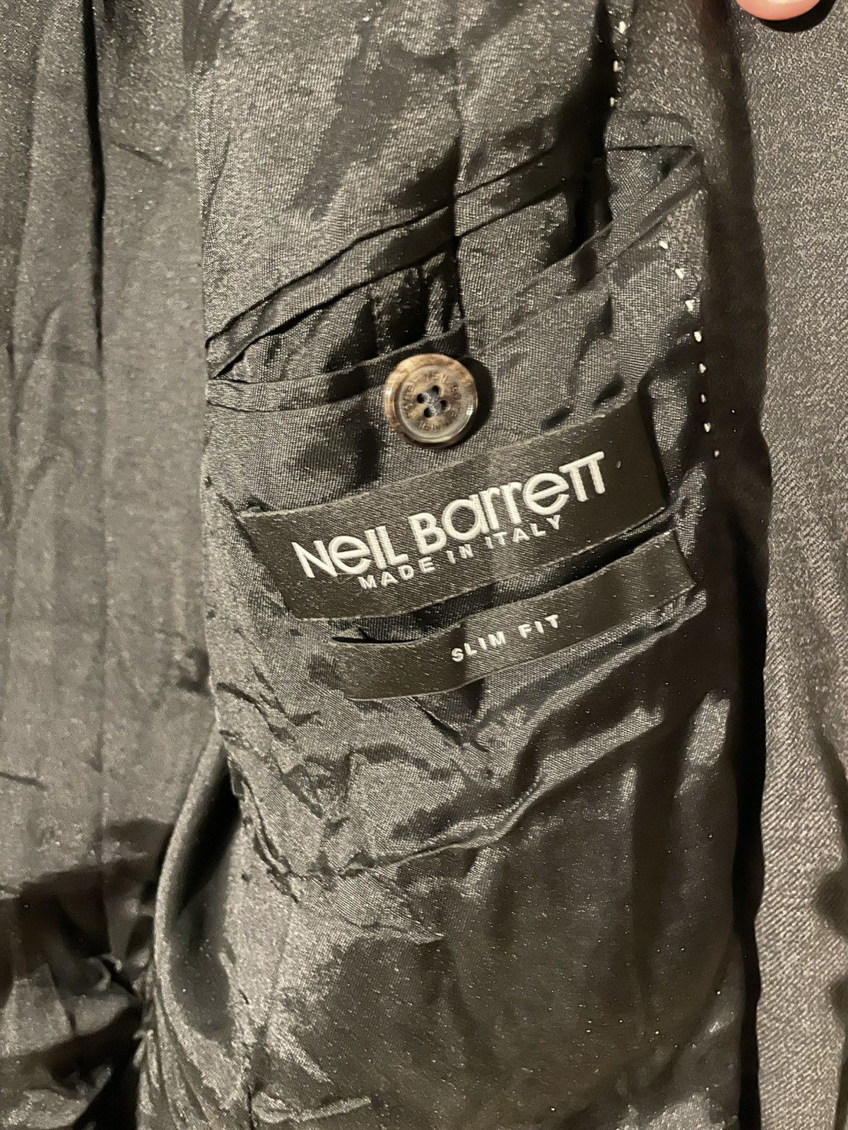 Neil Barrett Neil Barret Grey Jacket Size 48S - 3 Thumbnail
