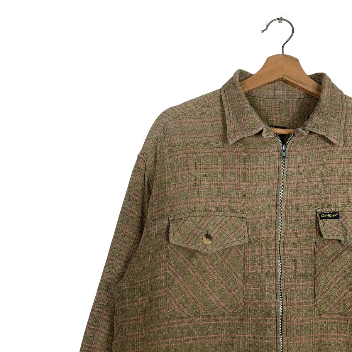 Oshkosh OSHKOSH Checked Plaid Double Pocket Flannel Jacket #0313-C14 Size US L / EU 52-54 / 3 - 4 Thumbnail