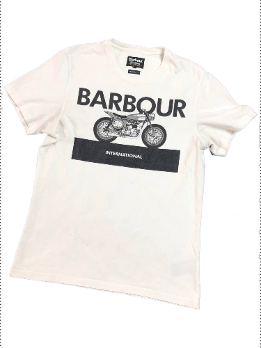 Barbour Vintage Barbour Big Y2K Logo Tailored Fit T-Shirt Size S Size US S / EU 44-46 / 1 - 1 Thumbnail