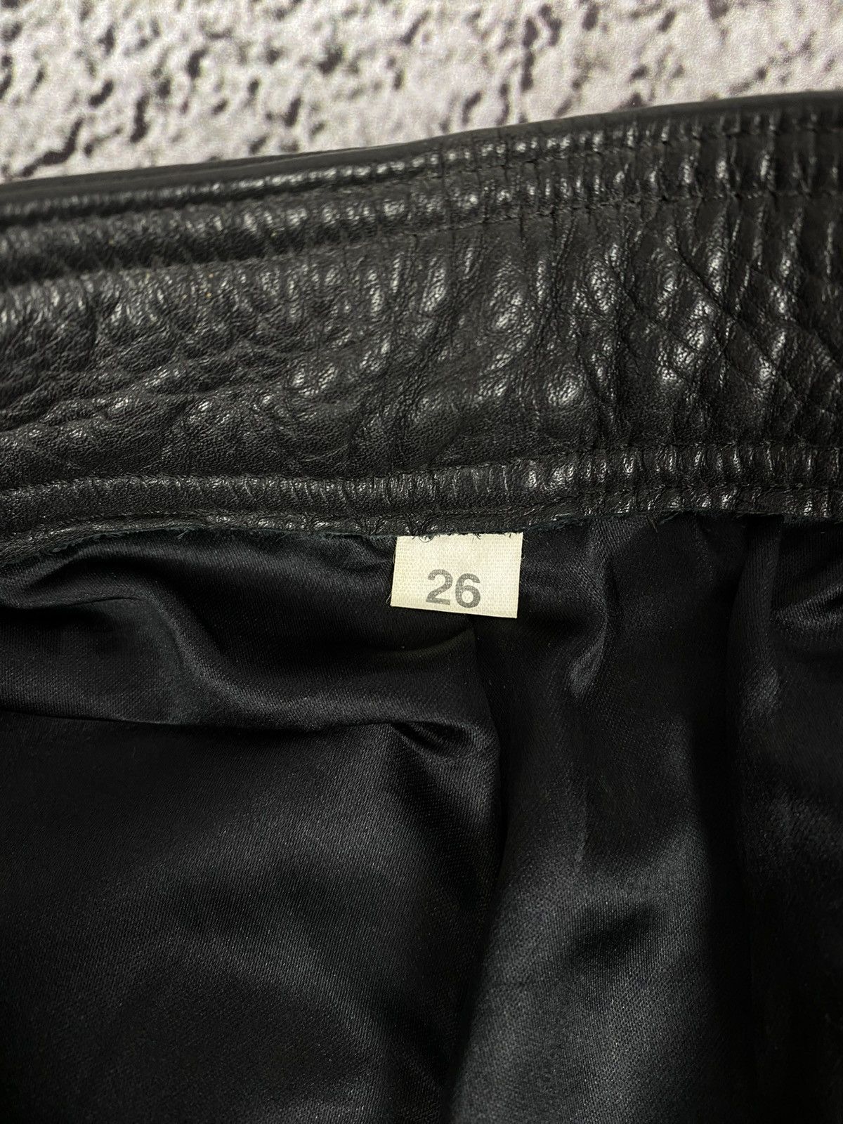 Leather Vintage Y2K opium biker leather gothic pants avantgarde Size 26" / US 2 / IT 38 - 6 Thumbnail