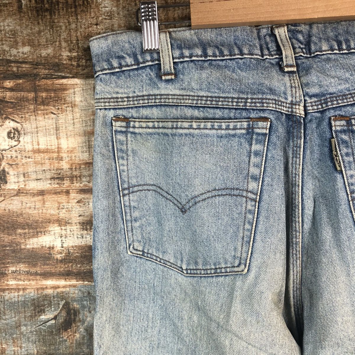 Levi's DLL Levis 636 Vintage faded Blue Denim Pants #C008 Size US 33 - 17 Thumbnail