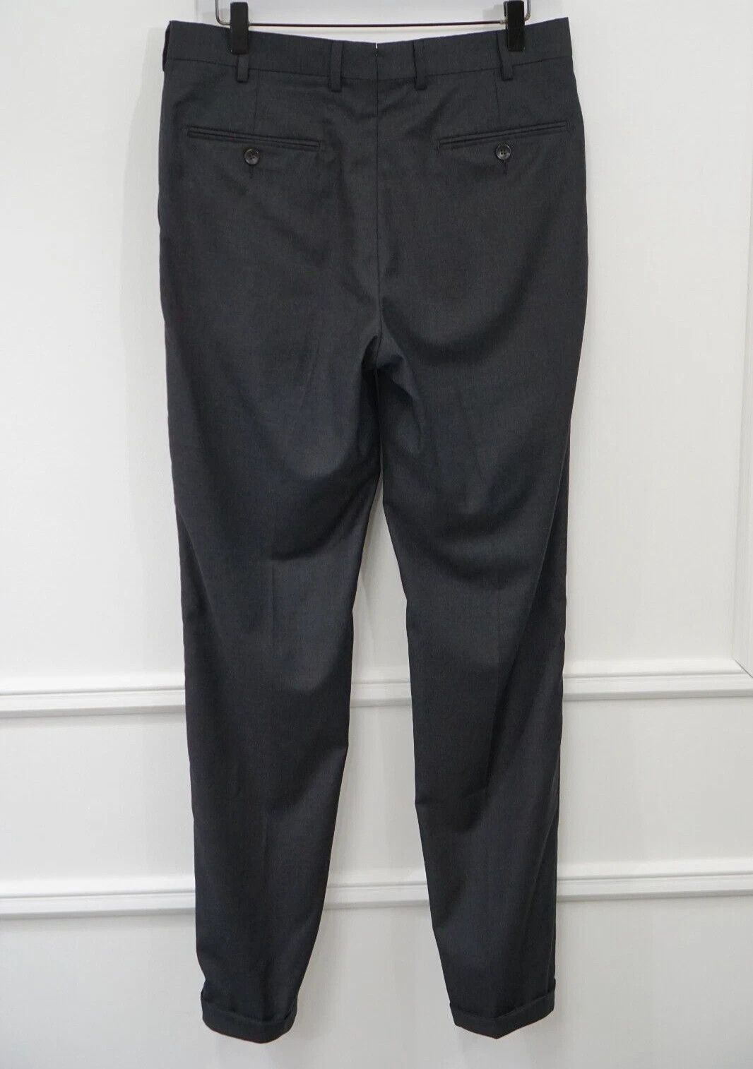 Suitsupply Men Suitsupply Suit Napoli Charcoal Grey Wool Reda UK/US38S Size 38S - 9 Thumbnail