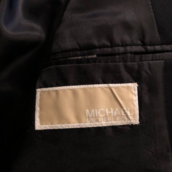 Michael Kors Michael kors men's navy sport coat blazer jacket size: 40L Size 40L - 4 Thumbnail