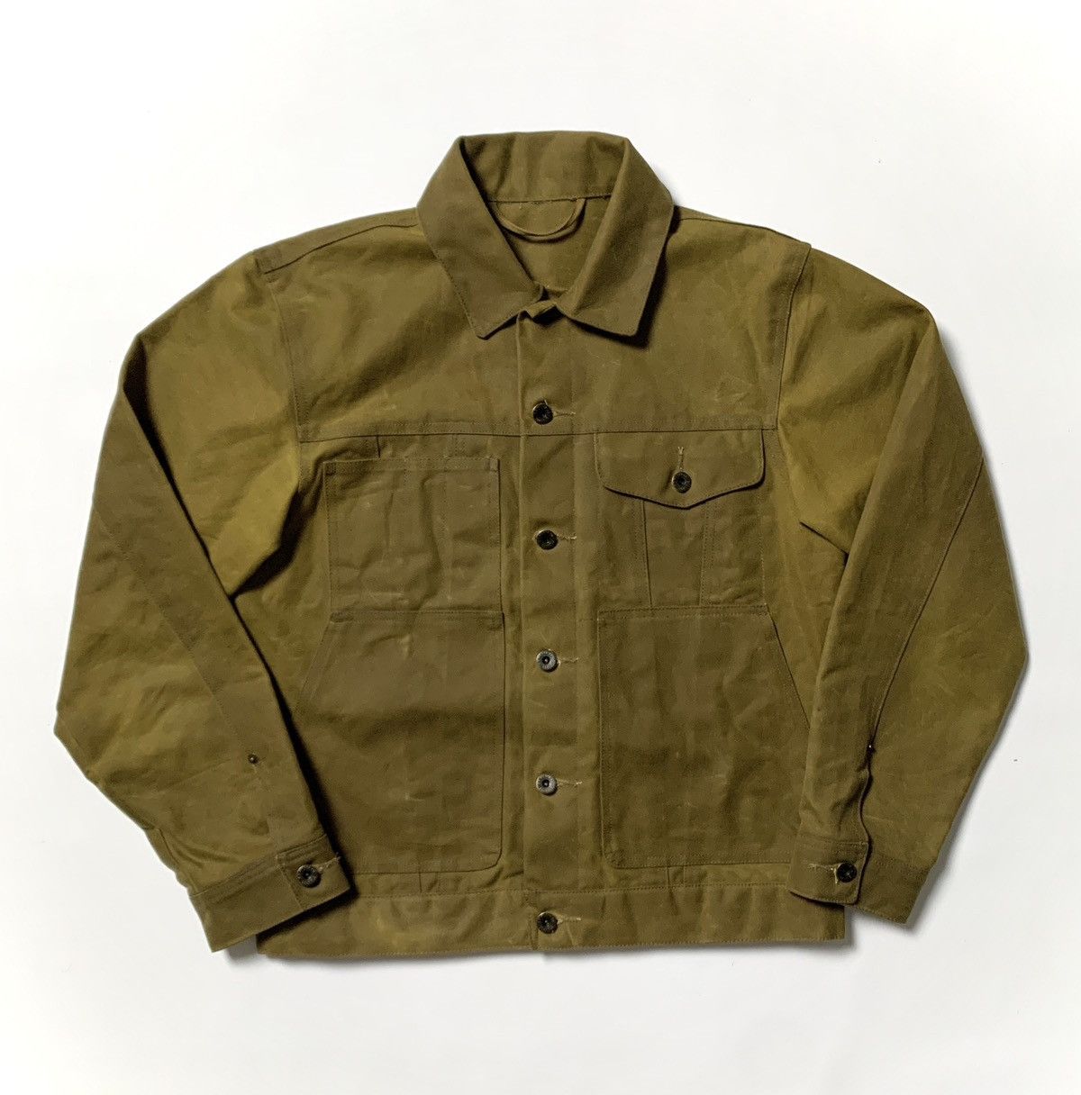 image of Filson Short Tin Cloth Lined Wax Cruiser in Brown Tan, Men's (Size Medium)