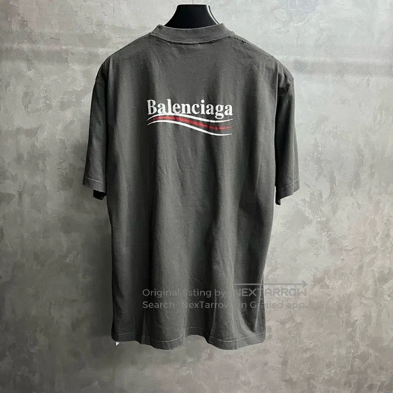 Balenciaga Balenciaga Grey round neck straight short-sleeve T-shirt w Size US XS / EU 42 / 0 - 2 Thumbnail