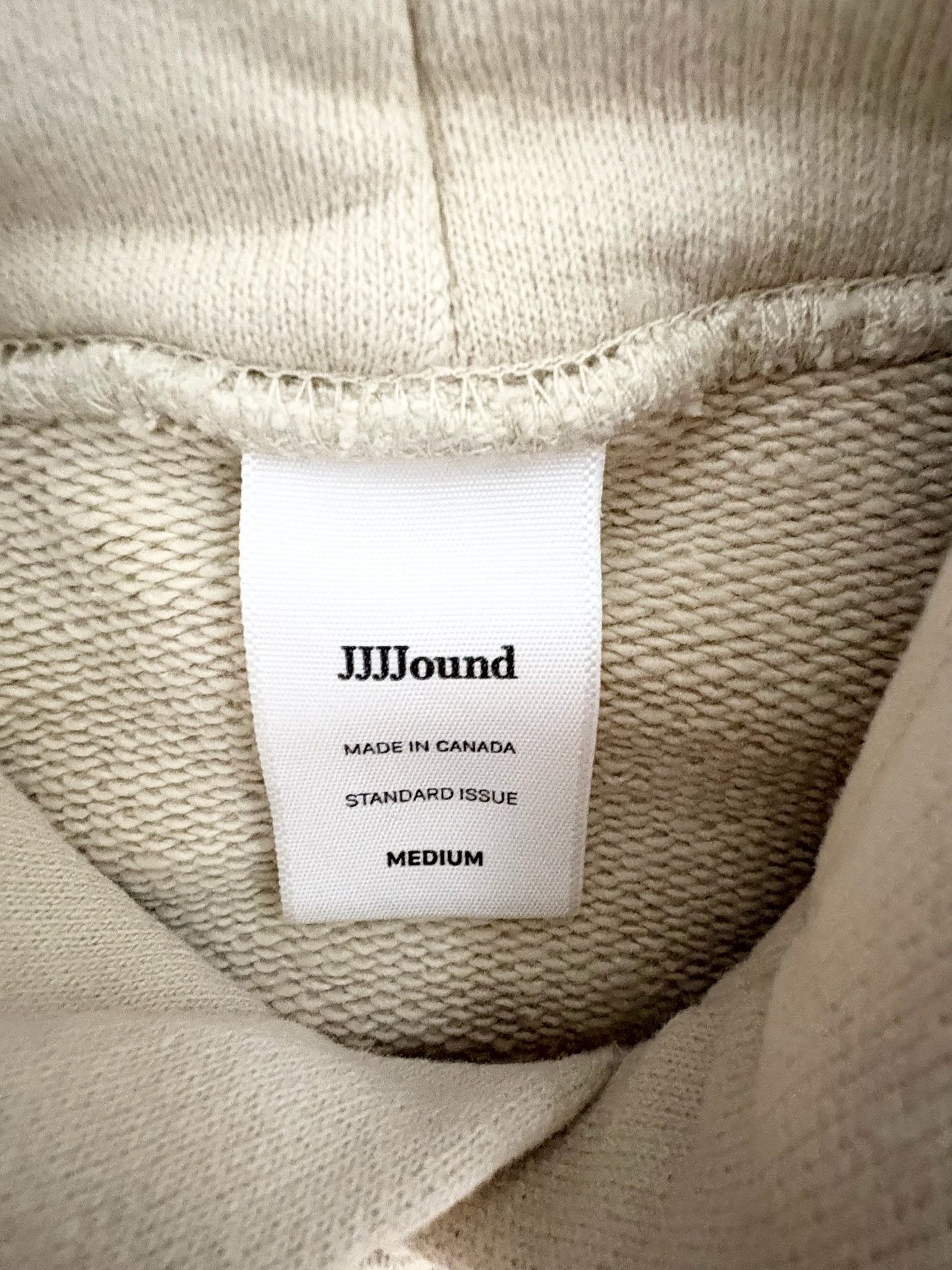 JJJJound JJJJound J90 Hooded sweatshirt in Oatmeal beige Size US M / EU 48-50 / 2 - 4 Thumbnail
