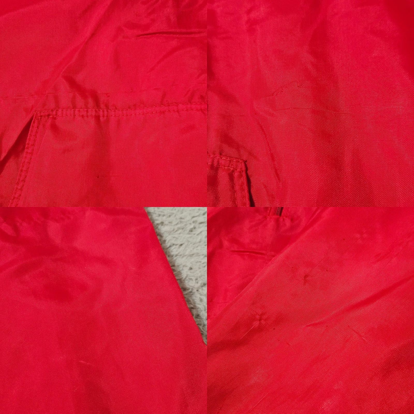 Vintage VINTAGE Rennoc Nylon Lined 1/2 Zip Jacket Red XL Mens Made in USA Size US XL / EU 56 / 4 - 8 Thumbnail