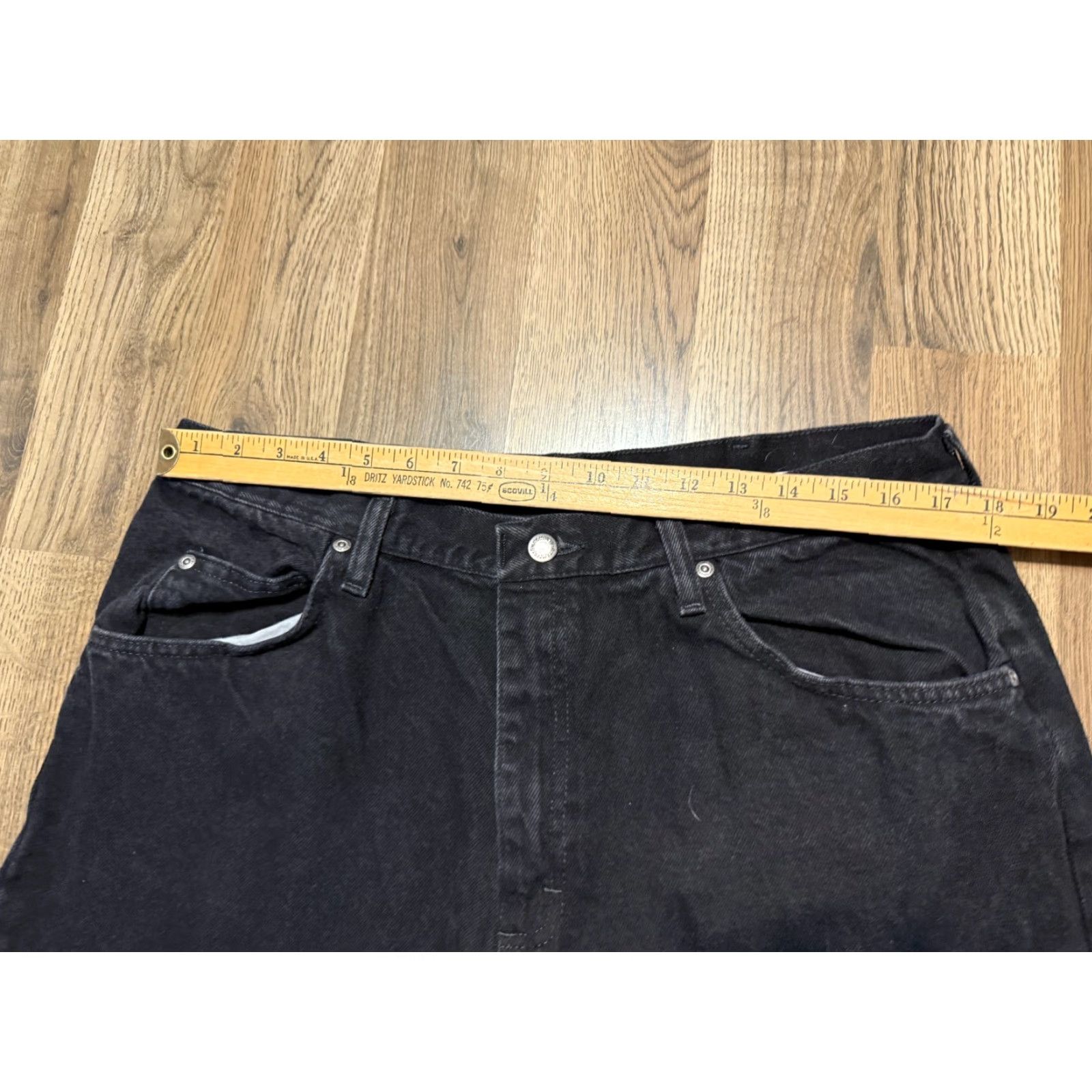 Wrangler Wrangler Jeans Mens Size 38x30 Black Denim Relaxed Fit Straight Leg 5-Pocket Design Regular Inseam 30in Vintage: No Size US 38 / EU 54 - 6 Thumbnail