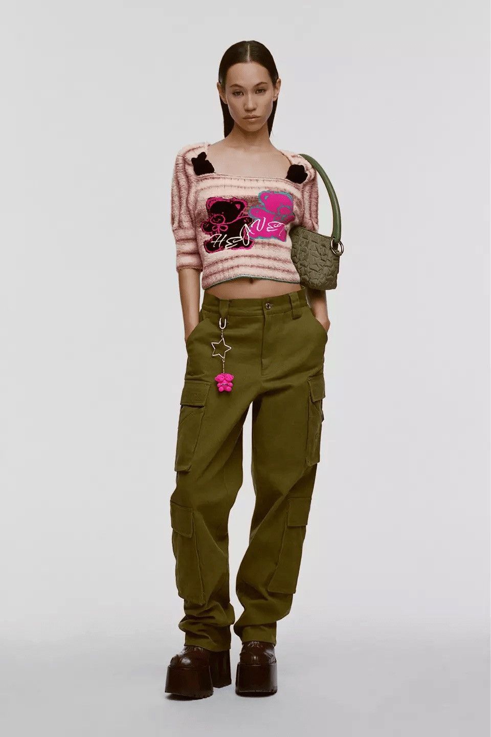 Heaven by Marc Jacobs Kiko Kostadinov x Heaven by Marc Jacobs Twin Bear Sweater Size XS / US 0-2 / IT 36-38 - 1 Thumbnail