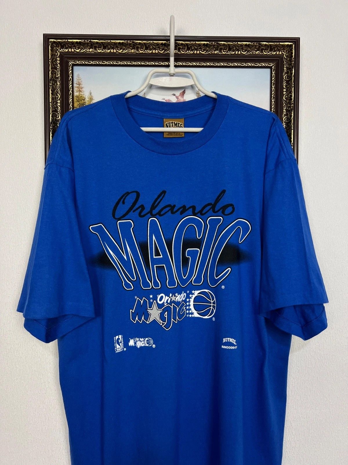 Nutmeg Vintage 90's Nutmeg Orlando Magic NBA Shirt Jersey Tee Size US XL / EU 56 / 4 - 2 Thumbnail