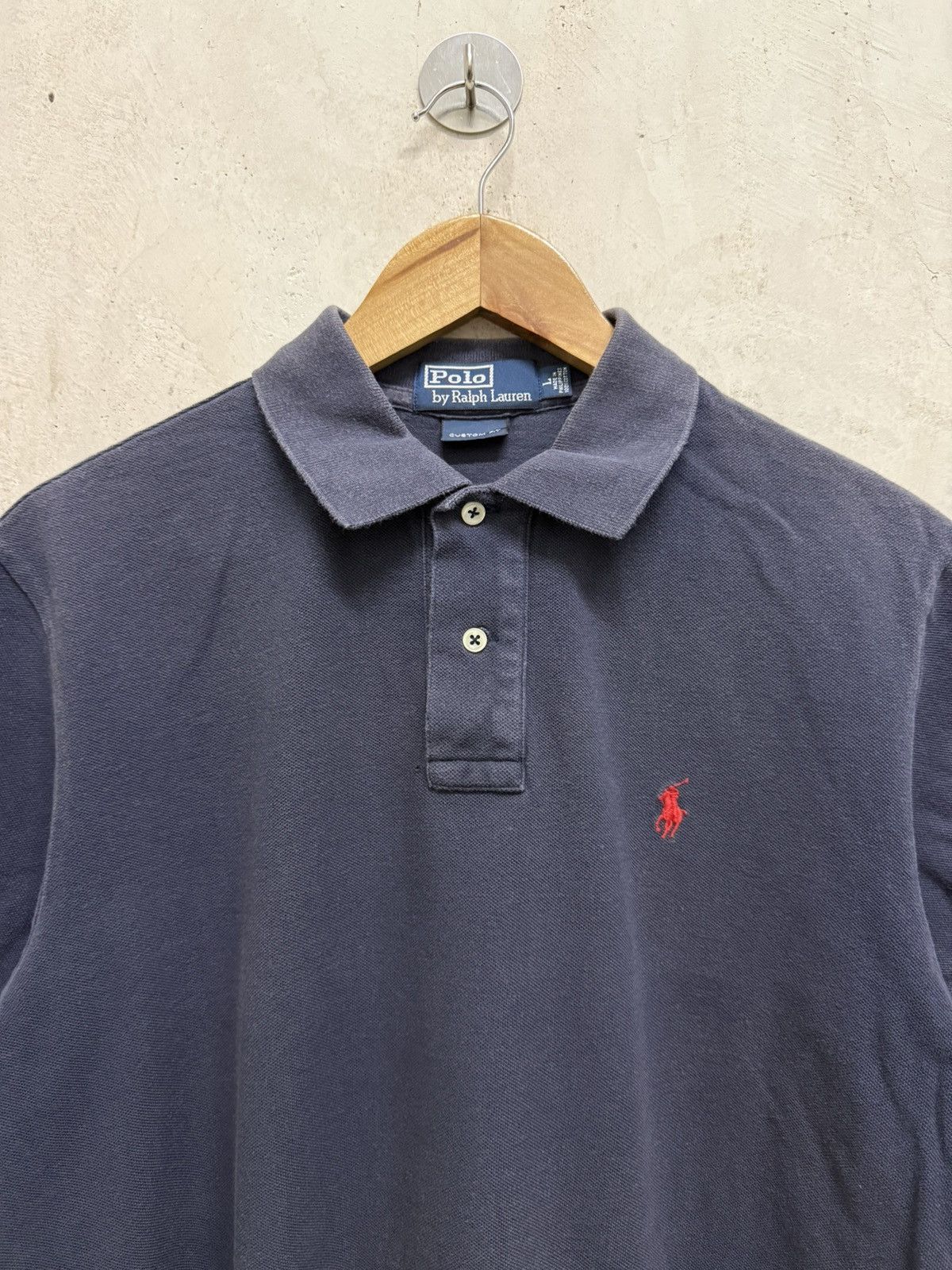 Polo Ralph Lauren Vintage 90s Polo Ralph Lauren Sun Faded Polo Shirt Size US M / EU 48-50 / 2 - 2 Thumbnail