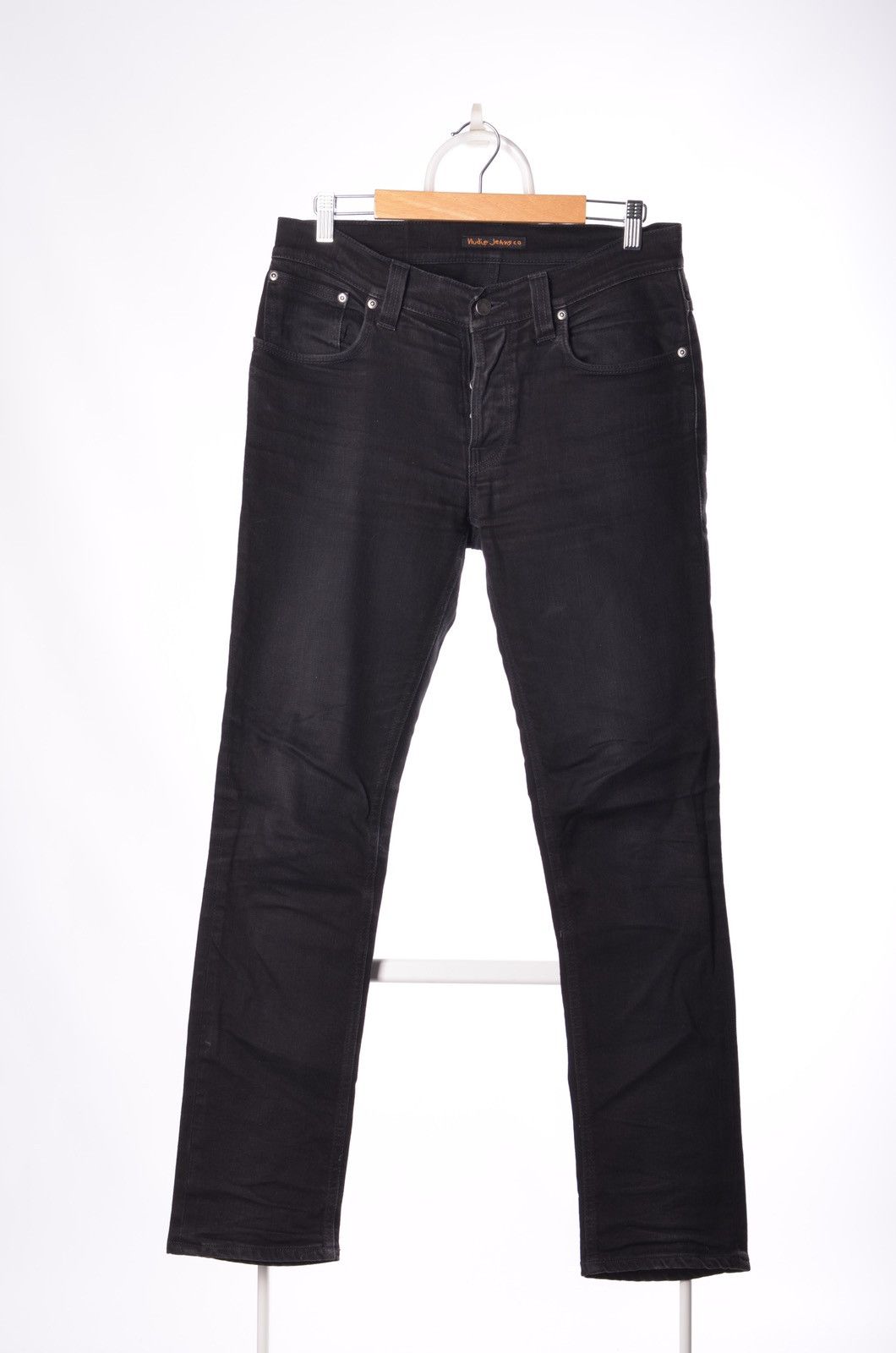 Nudie Jeans Nudie denim jeans grim tim org black ring size 33 Size US 33 - 3 Thumbnail