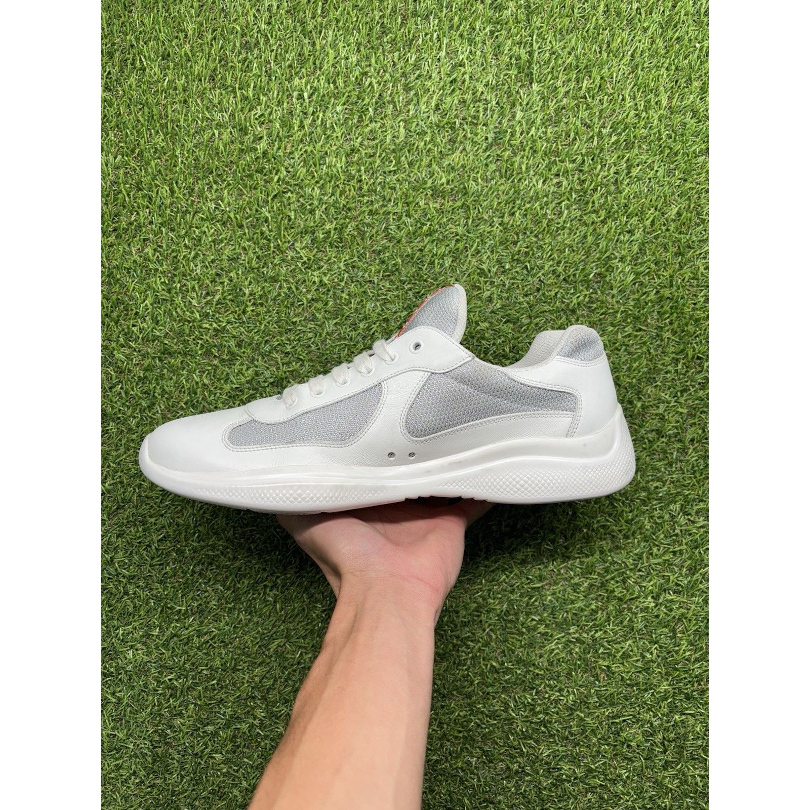 Prada Prada Americas Cup ' White Leather ' | GREAT CONDITION! Size US 11 / EU 44 - 4 Thumbnail