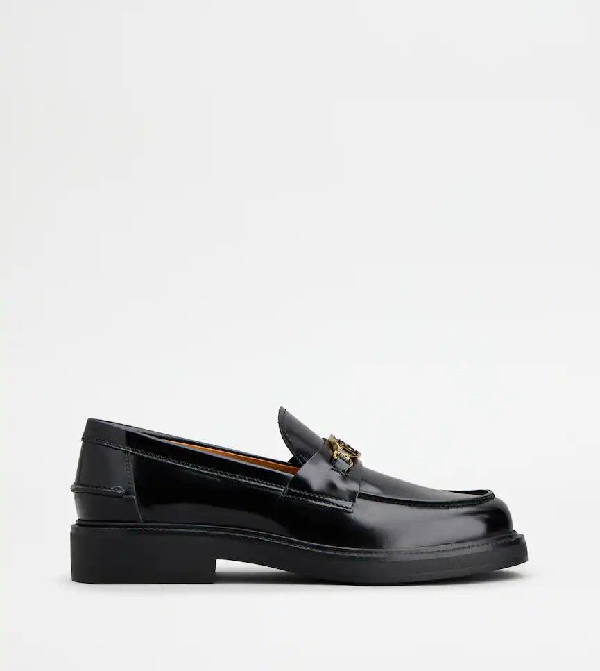 Tod's o1s22i1n1024 Leather Loafers in Black Size US 8 / IT 38 - 1 Thumbnail