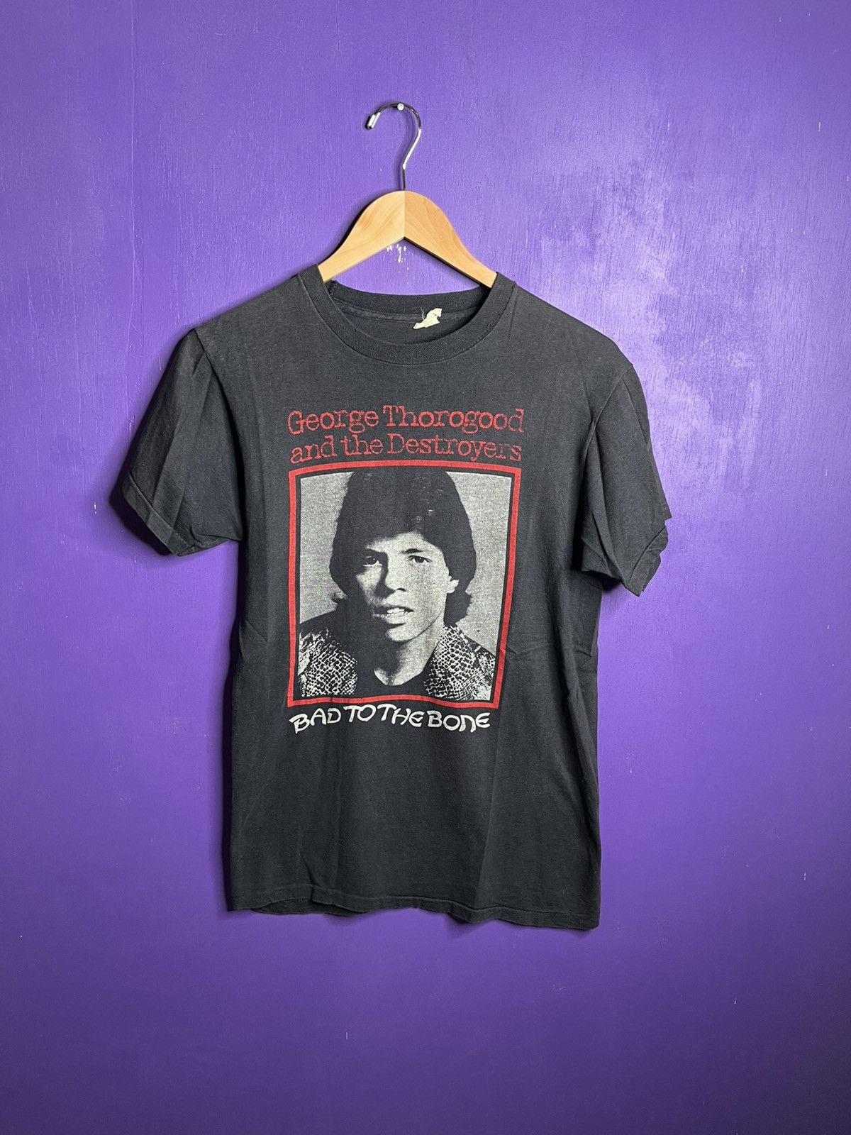 Band Tees × Vintage Vintage 1982 George Thorogood and the destroyers tour tee Size US M / EU 48-50 / 2 - 1 Thumbnail