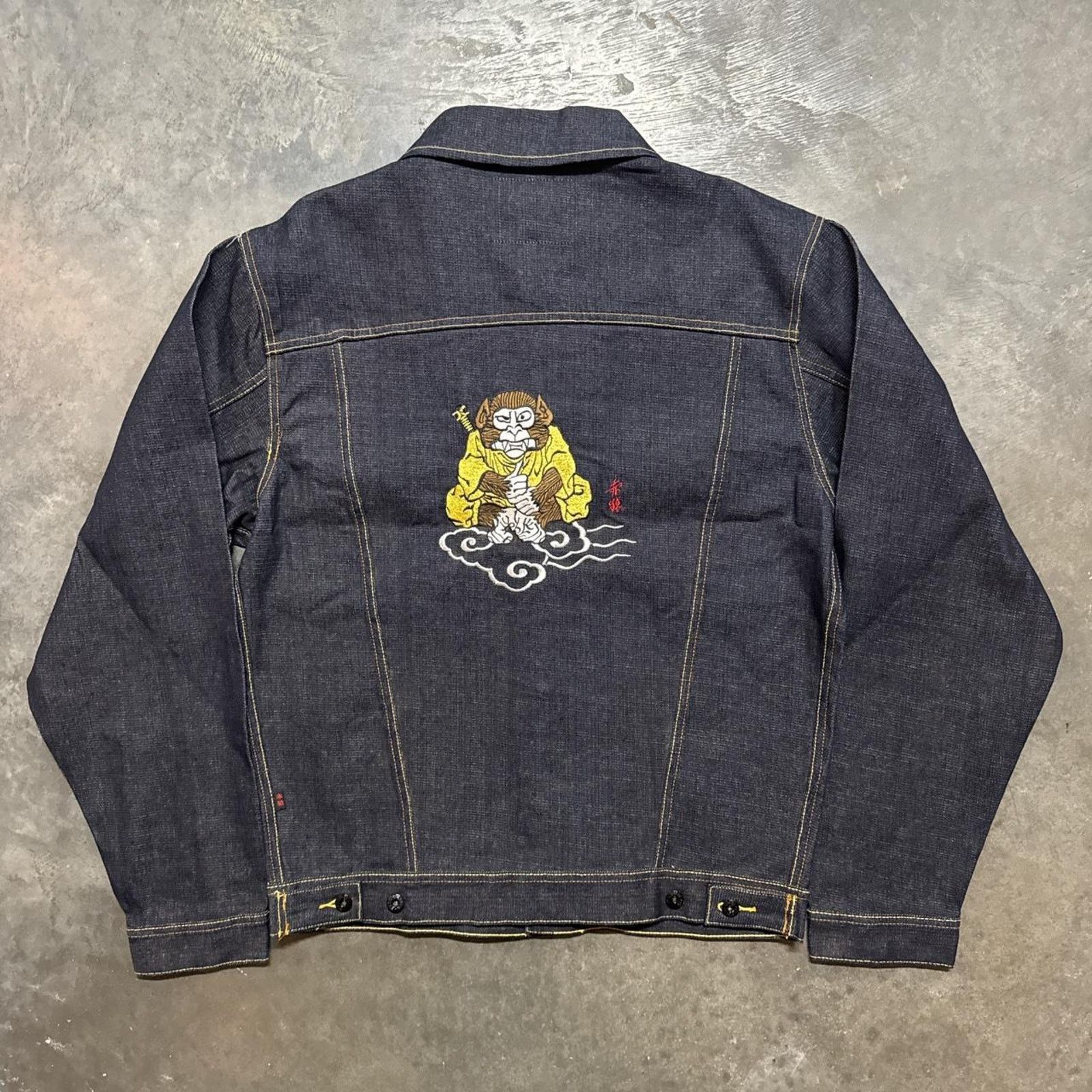 Vintage Red Monkey Company Japanese Selvedge Vintage Denim Jacket Size US XXL / EU 58 / 5 - 1 Thumbnail
