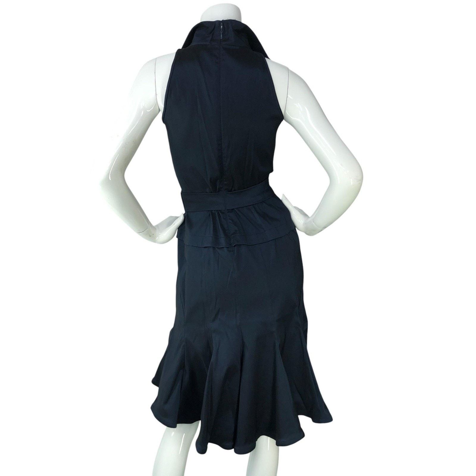 Tadashi Shoji Tadashi Collection Dress 2 Sleeveless Fit & Flare Bow Collar Size XS / US 0-2 / IT 36-38 - 7 Thumbnail