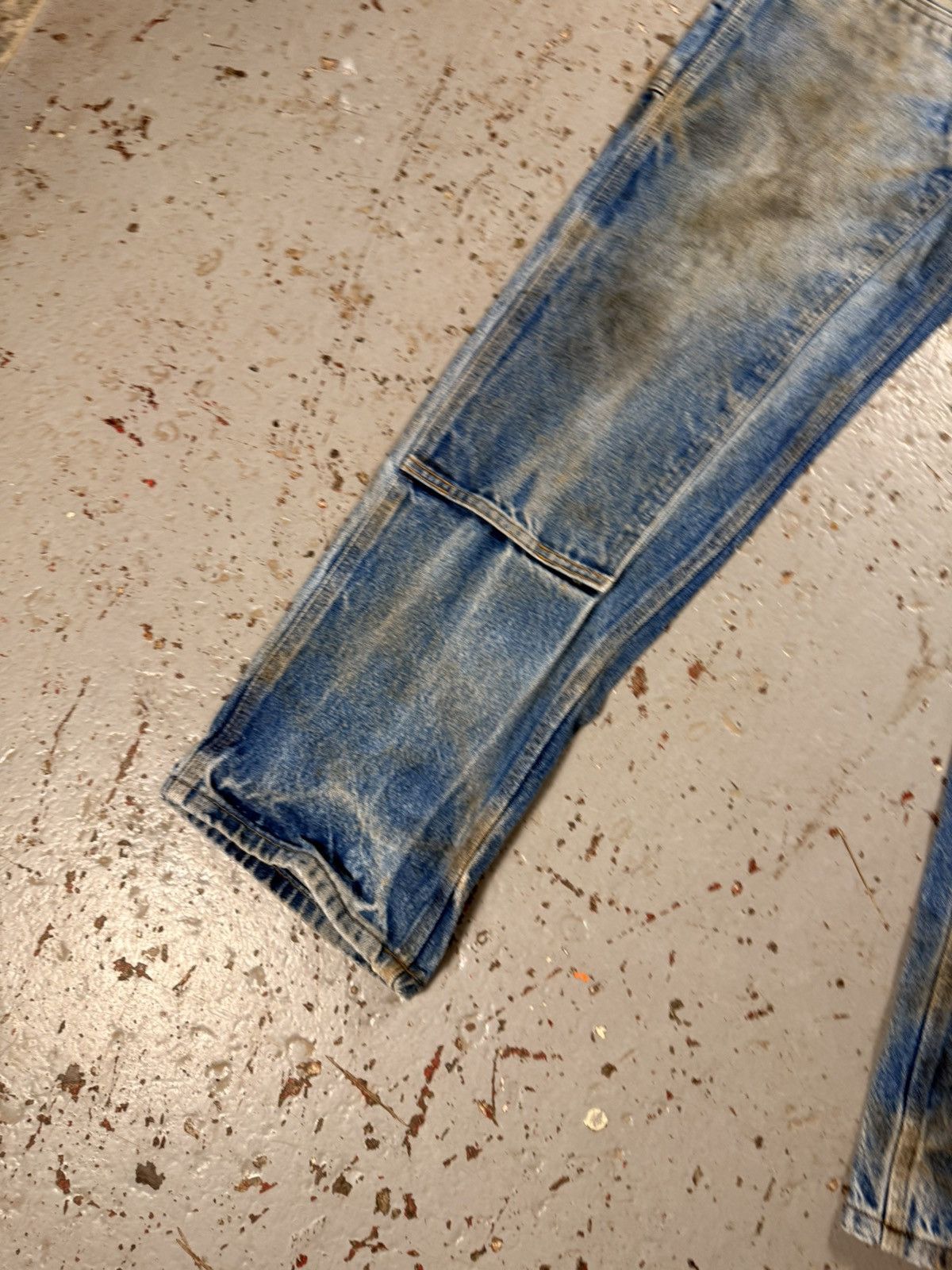 Carhartt Insane Distressed Carhartt Denim Double Knee Carpenter Pants Size US 30 / EU 46 - 3 Thumbnail