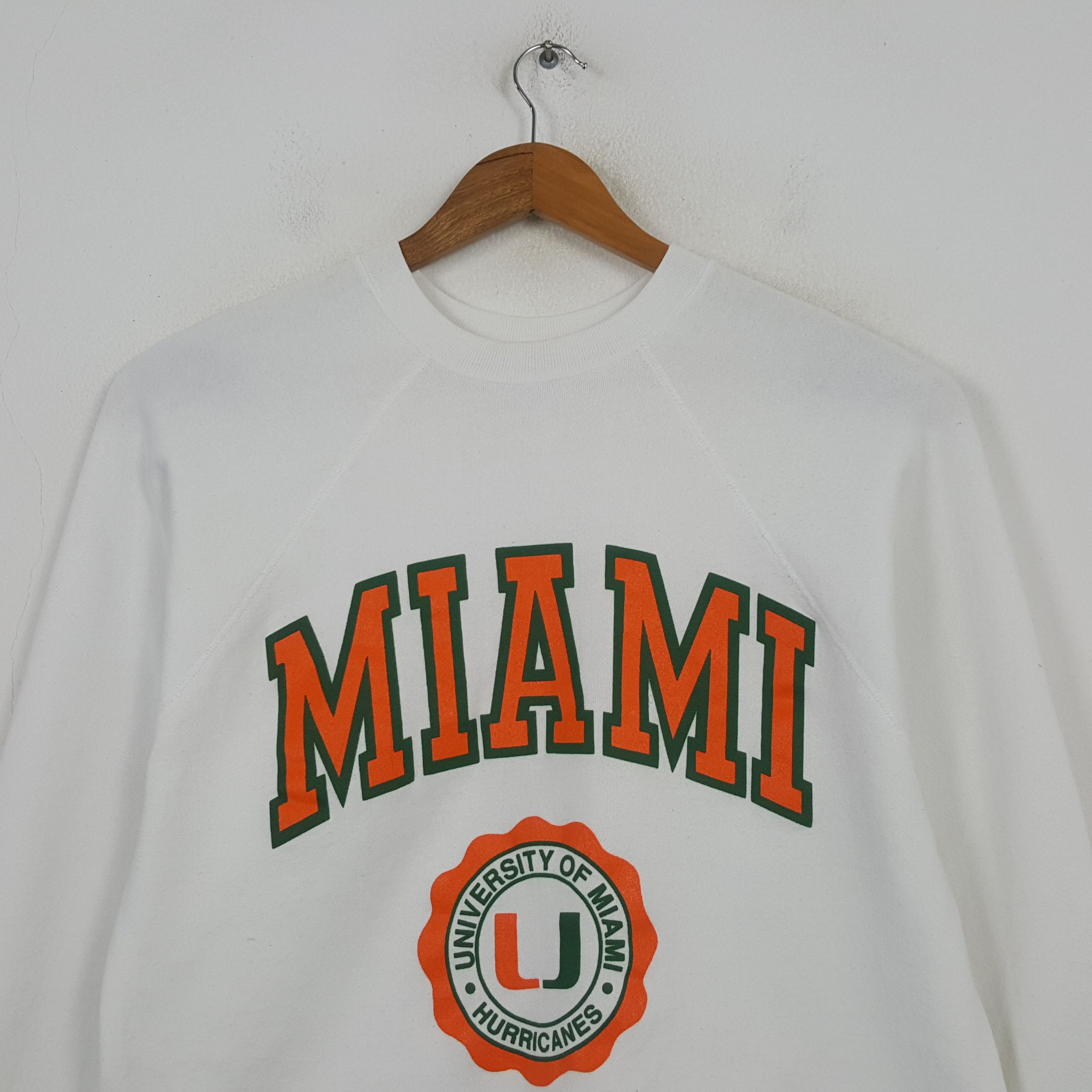 Tultex Vintage University Of Miami Hurricanes Sweatshirt RR18 Size US L / EU 52-54 / 3 - 2 Thumbnail