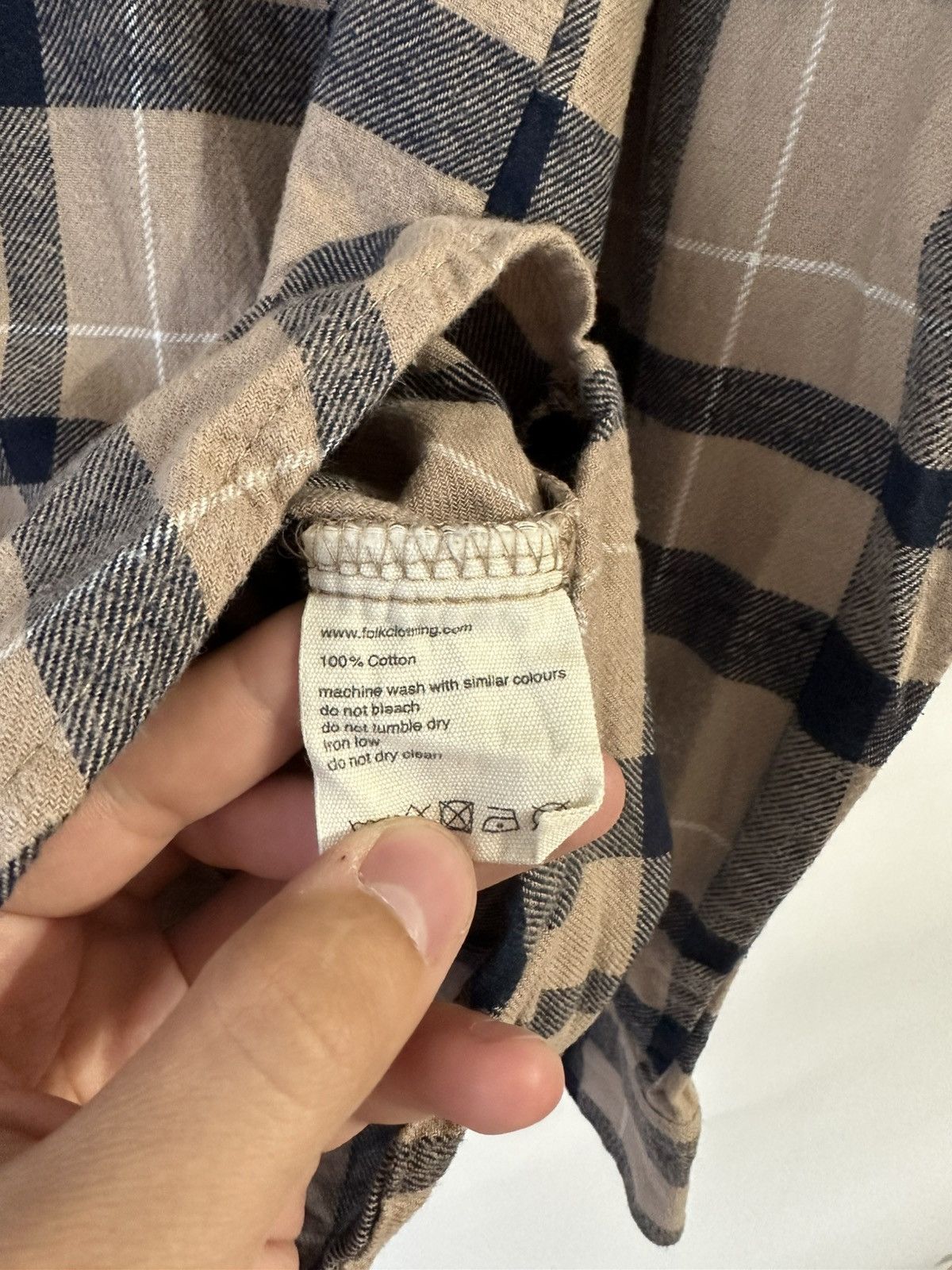 Folk Folk Classic Casual Cotton Plaid Flannel Shirt Button Up Size US M / EU 48-50 / 2 - 8 Thumbnail