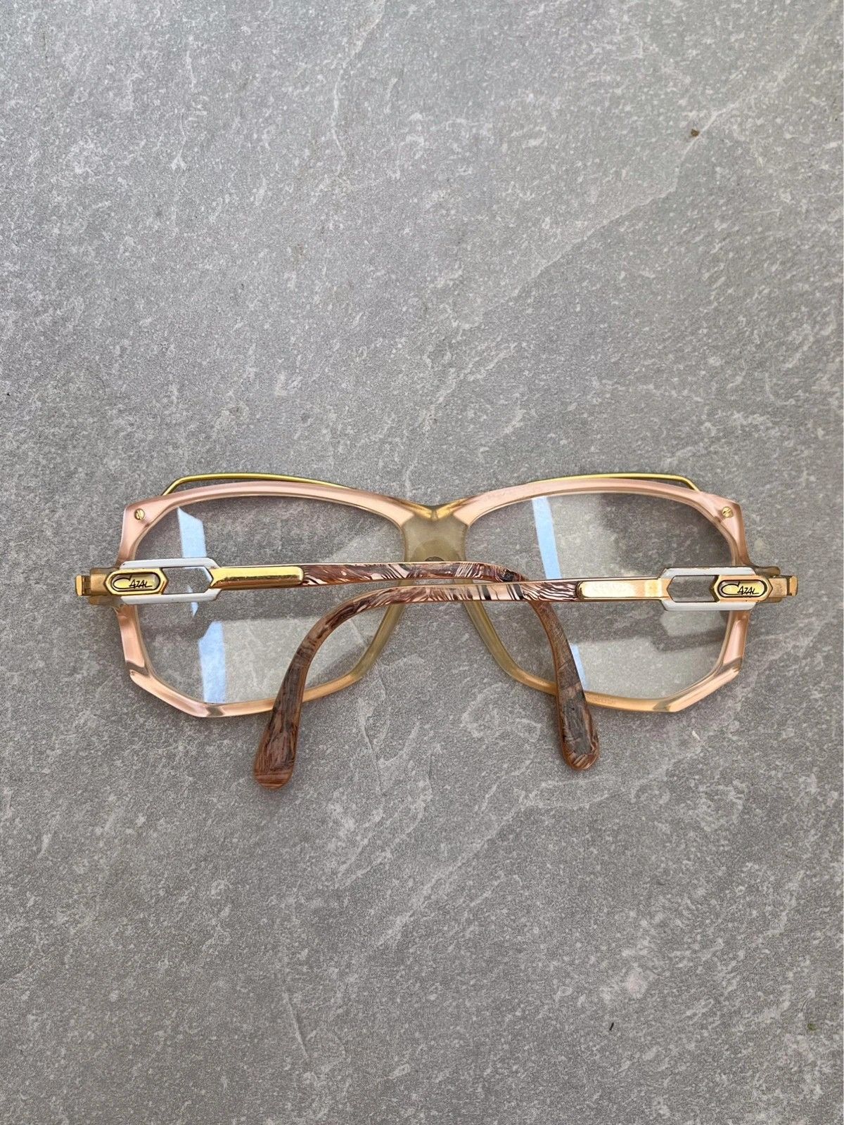 Cazal Cazal Vintage 1990s Eyeglass Glass Lens Gold Plastic Size ONE SIZE - 5 Thumbnail