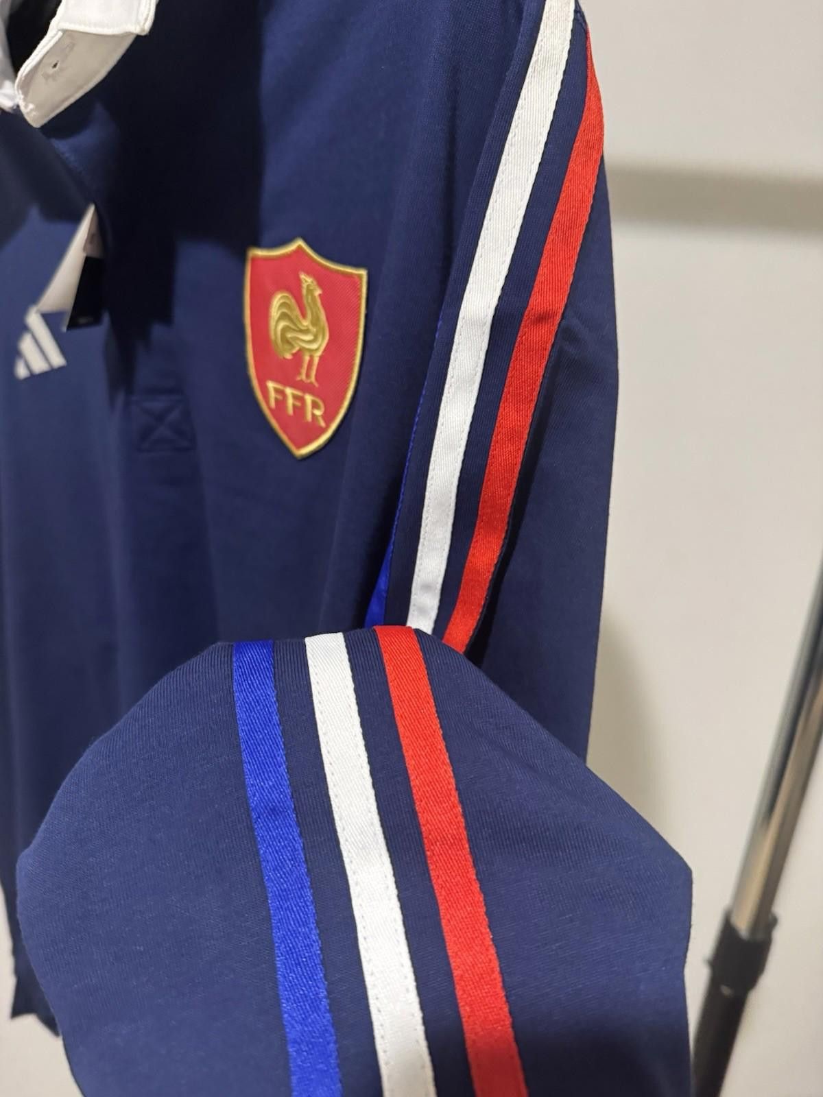 Adidas Adidas France Long Sleeve Culture Rugby Jersey - M Size ONE SIZE - 5 Thumbnail