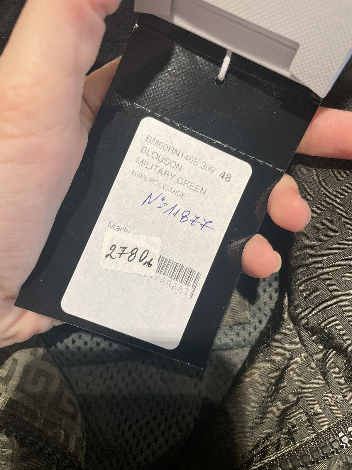 Givenchy Garment Dye Embroidered Jacket 'Military Green' Size US M / EU 48-50 / 2 - 3 Thumbnail