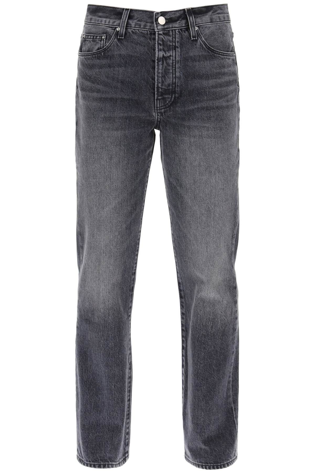 image of Amiri Straight Cut Jeans in Aged Black, Women's (Size 28)