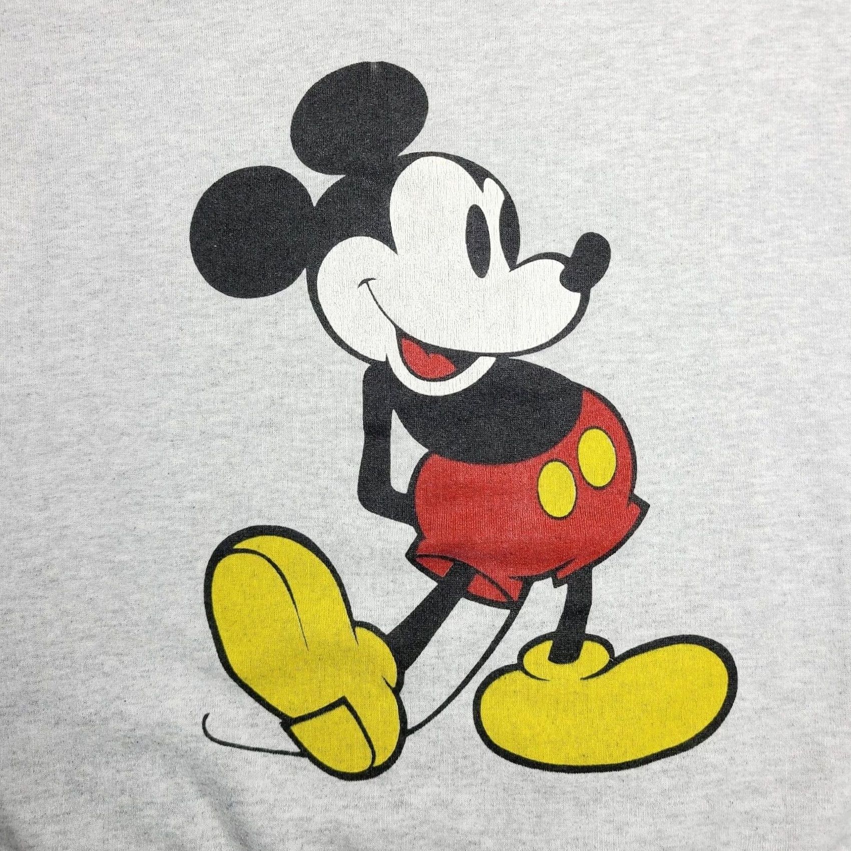 Disney VINTAGE Walt Disney Mickey Mouse Sweatshirt Gray L Mens 90s Pullover Sweatshirt Size US L / EU 52-54 / 3 - 2 Thumbnail