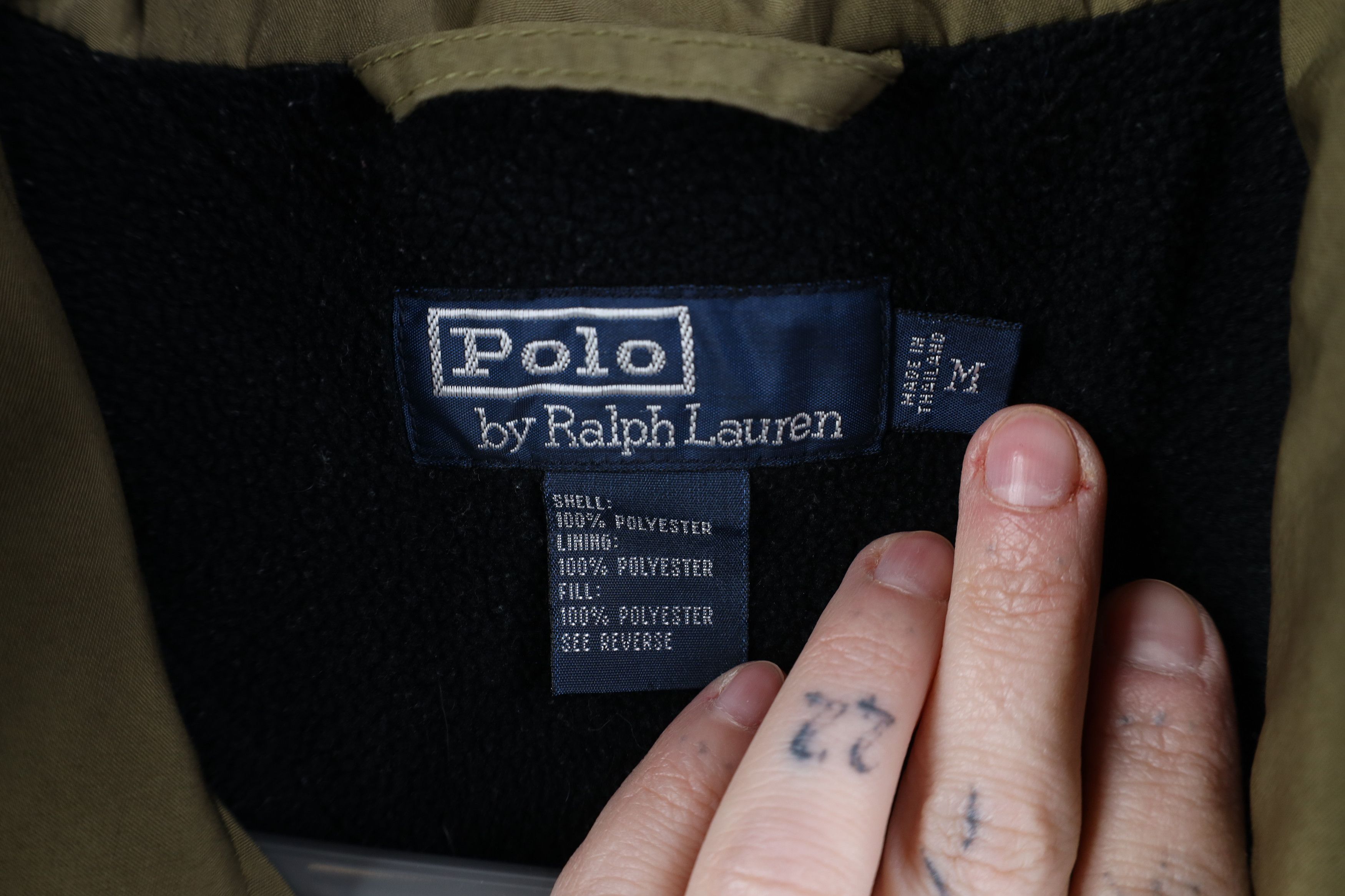 Ralph Lauren Vintage 90s Ralph Lauren Fleece Lined Hooded Bomber Jacket Size US M / EU 48-50 / 2 - 9 Thumbnail
