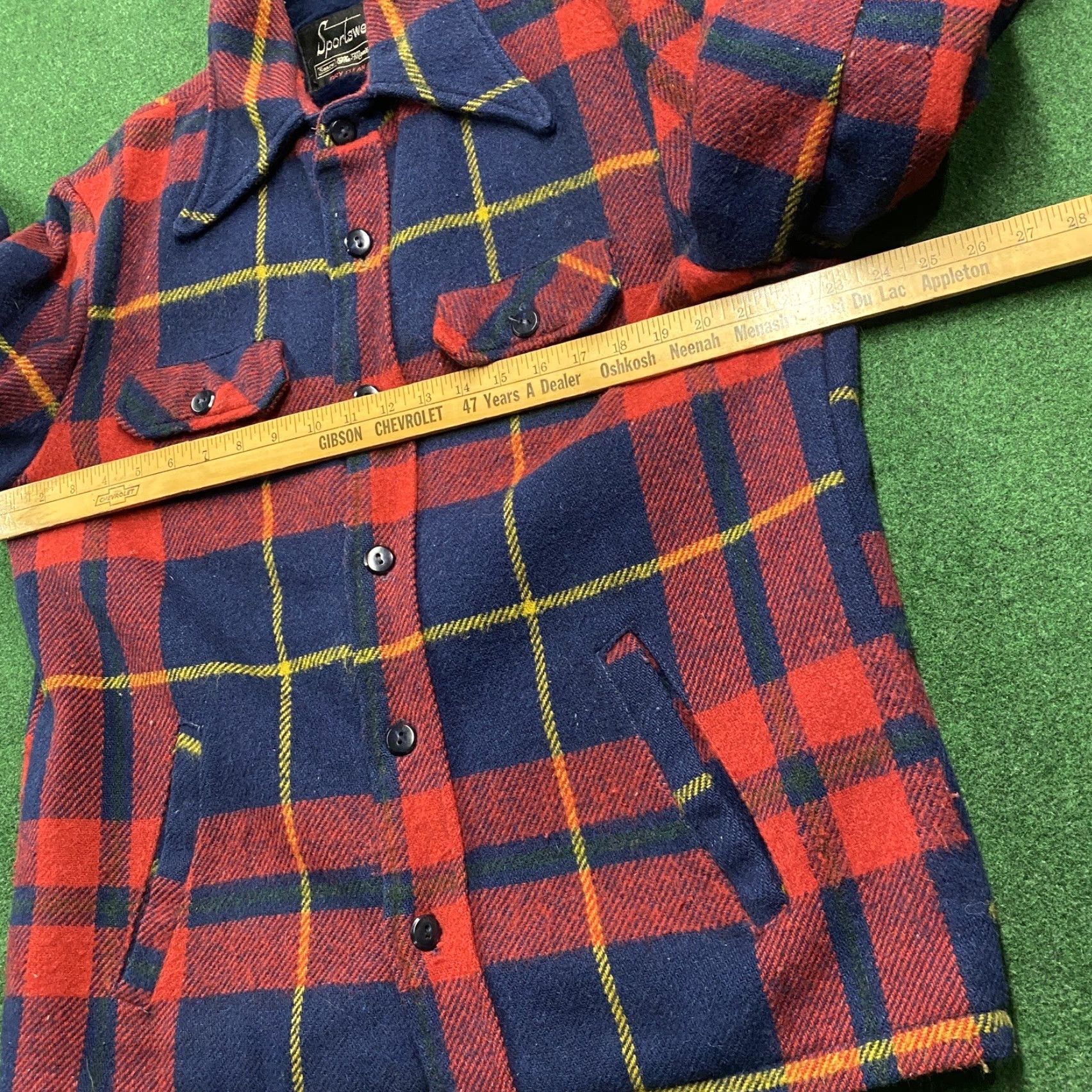 Sears Sears Jacket Mens 40 Blue Red Plaid Wool 3-in-1 Vintage Coat Winter Heavyweight Jacket Size US XXS / EU 40 - 5 Thumbnail