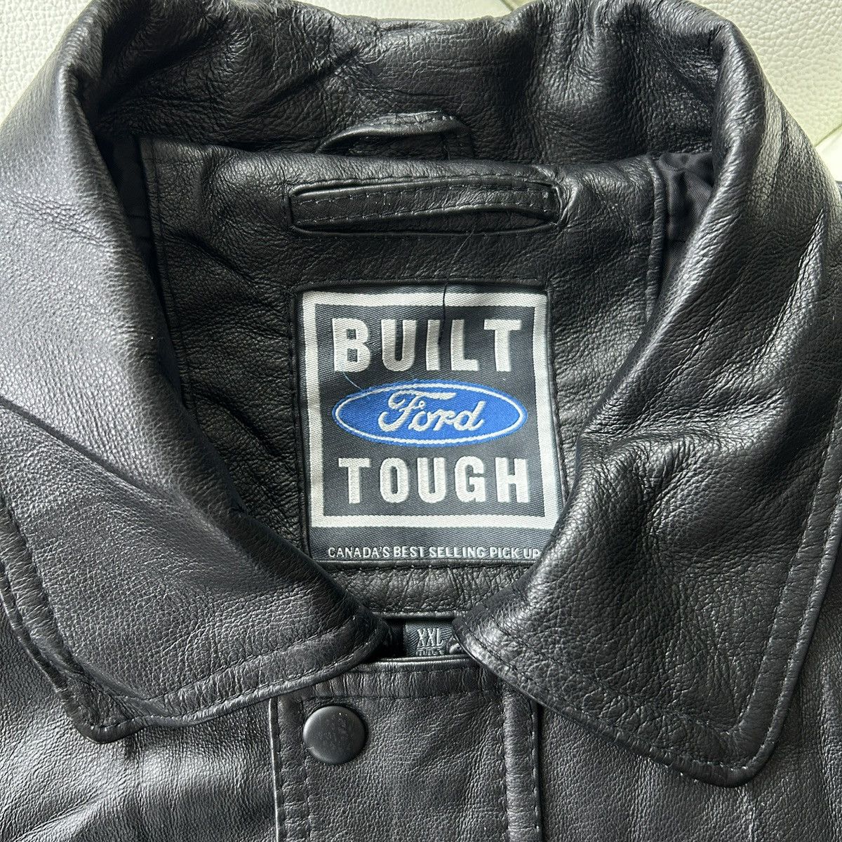 Vintage Ford Build Tough Leather Jacket Size US XXL / EU 58 / 5 - 7 Thumbnail