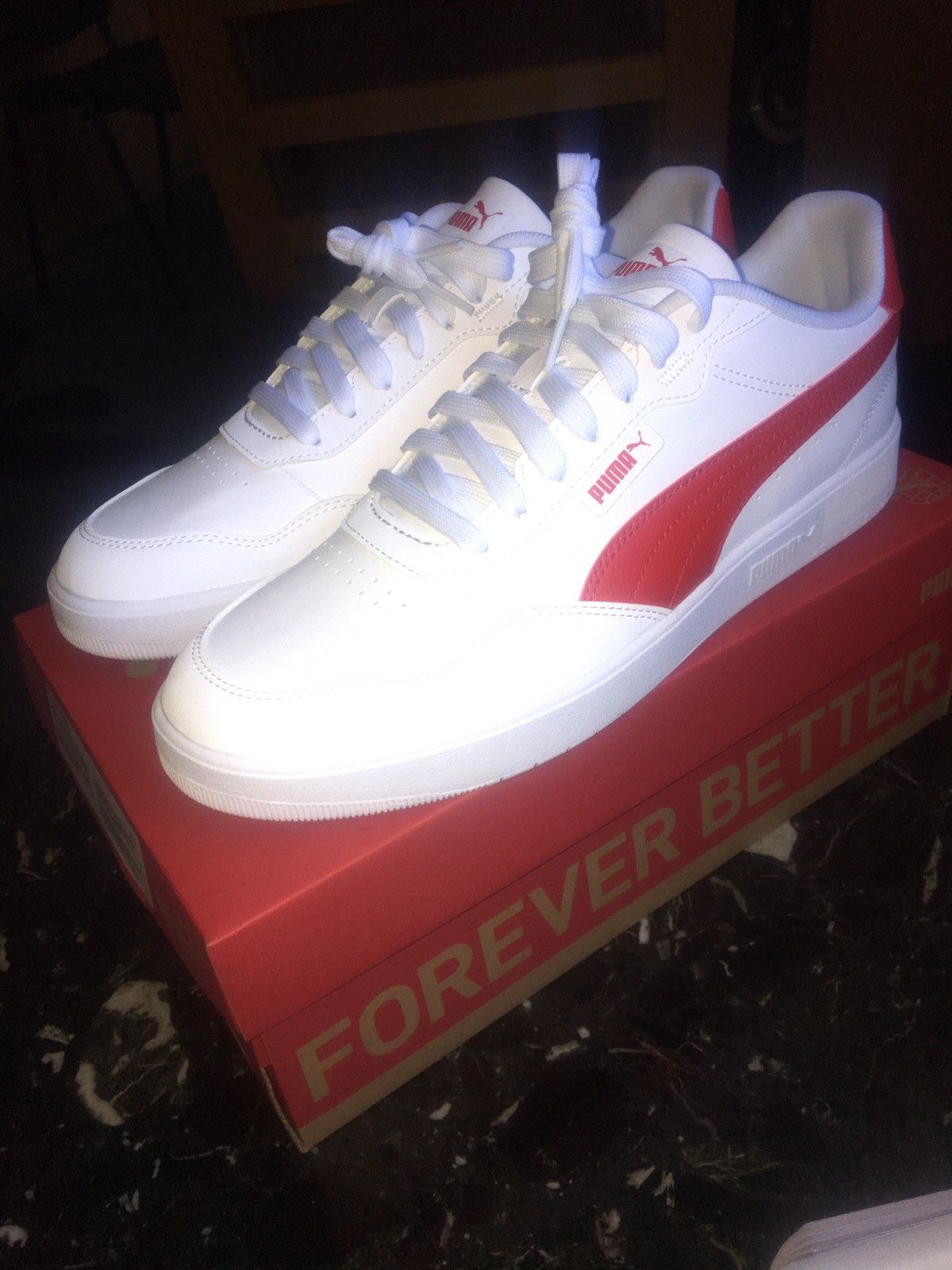 Puma New-Puma COURT ULTRA LITE white/all time red(38937106) US9,5 Size US 9.5 / EU 42-43 - 5 Thumbnail