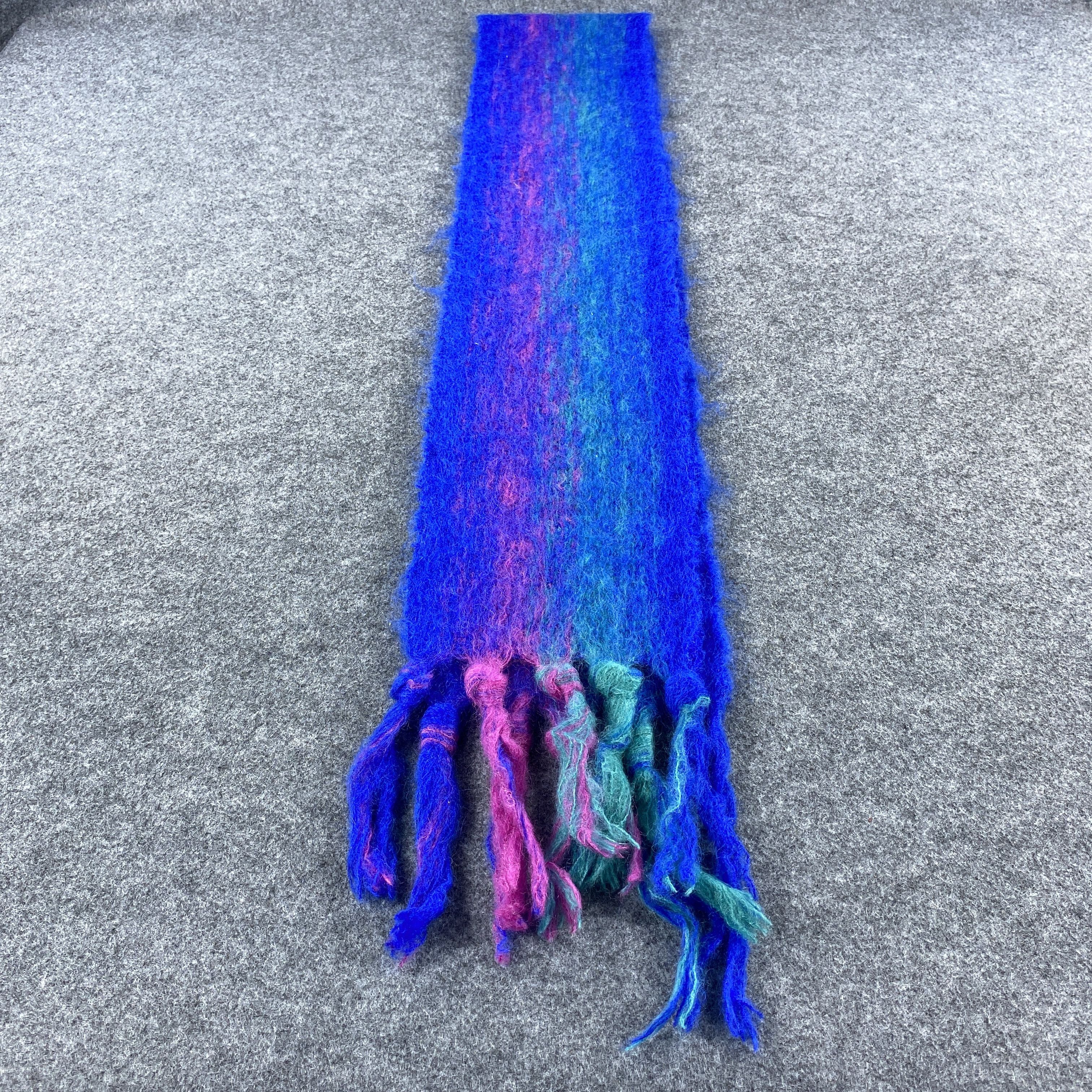 Vintage ST. ALBANS MOHAIR Scarf # Muffler # Neckwear # D502 Size ONE SIZE - 3 Thumbnail