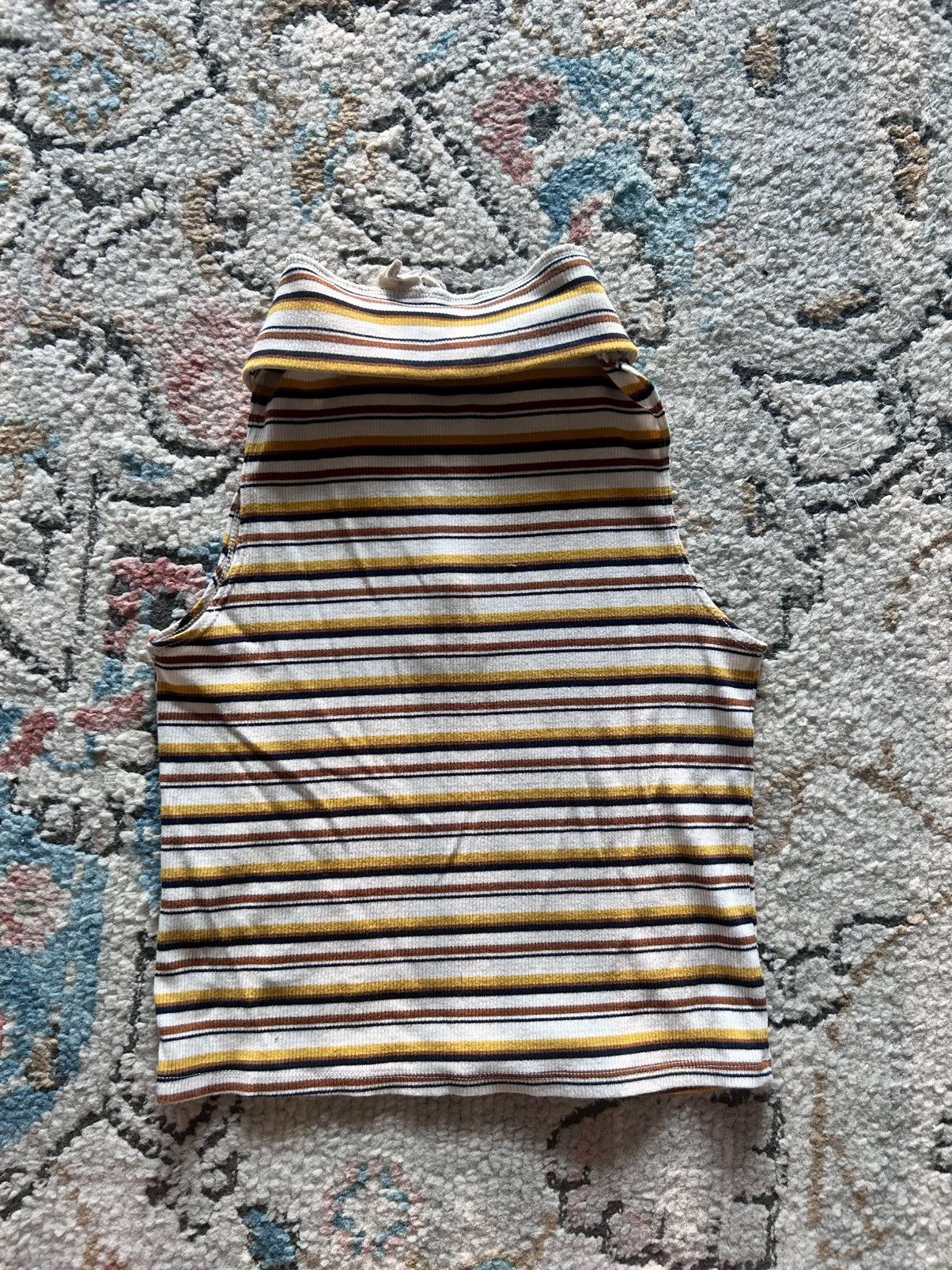 Other Sky and Sparrow Brown and White Fitted Polo Shirt Size XS / US 0-2 / IT 36-38 - 5 Thumbnail