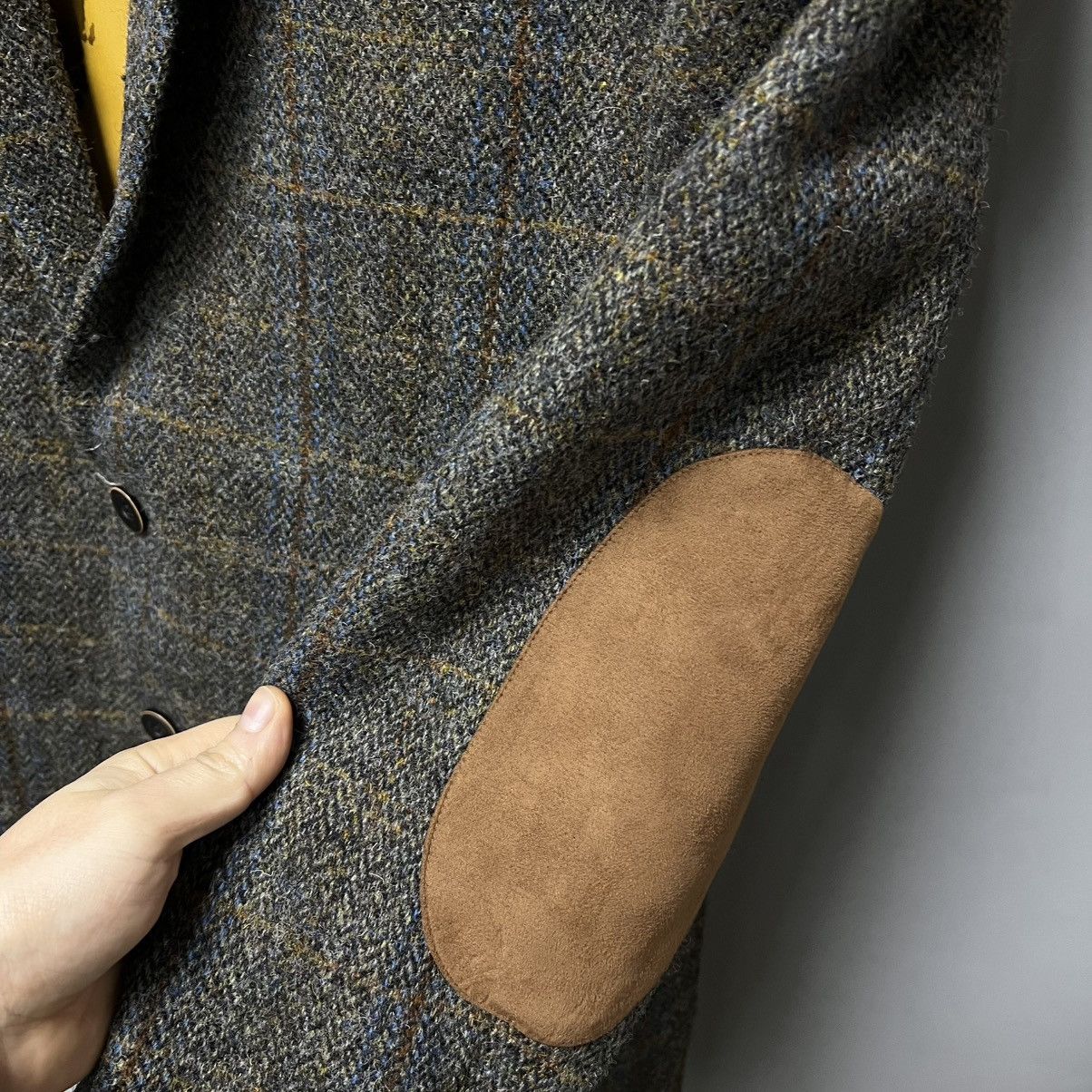 Harris Tweed Harris Tweed Wool Slim Fit Blazer Jacket men’s Size 50L - 7 Thumbnail