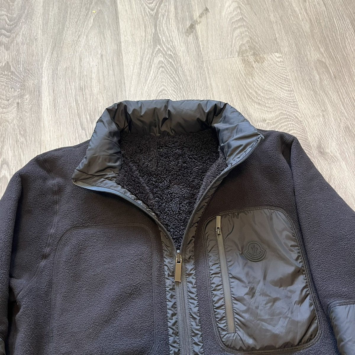 Moncler Moncler Reversible Fleece Zip Up Cardigan Jacket Size Medium Size US M / EU 48-50 / 2 - 14 Thumbnail