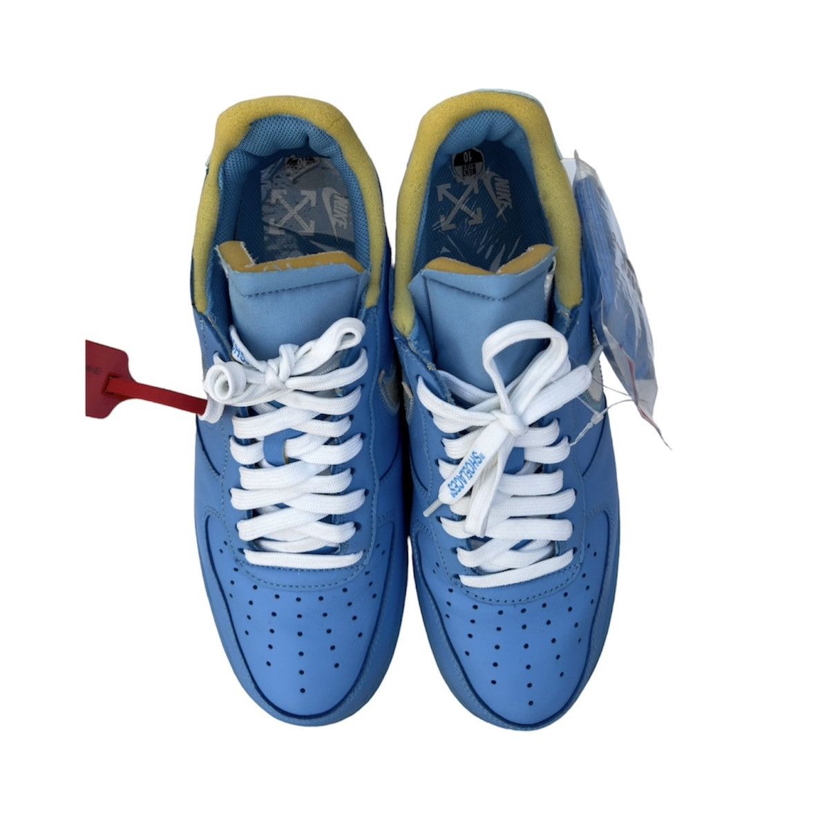 Nike × Off-White Nike Air Force Off White MCA University Blue Size US 10 / EU 43 - 7 Thumbnail