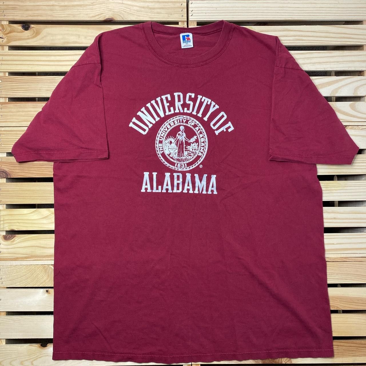 Russell Athletic Vintage University of Alabama Burgundy College Tee Size 2XL Size US XXL / EU 58 / 5 - 1 Thumbnail