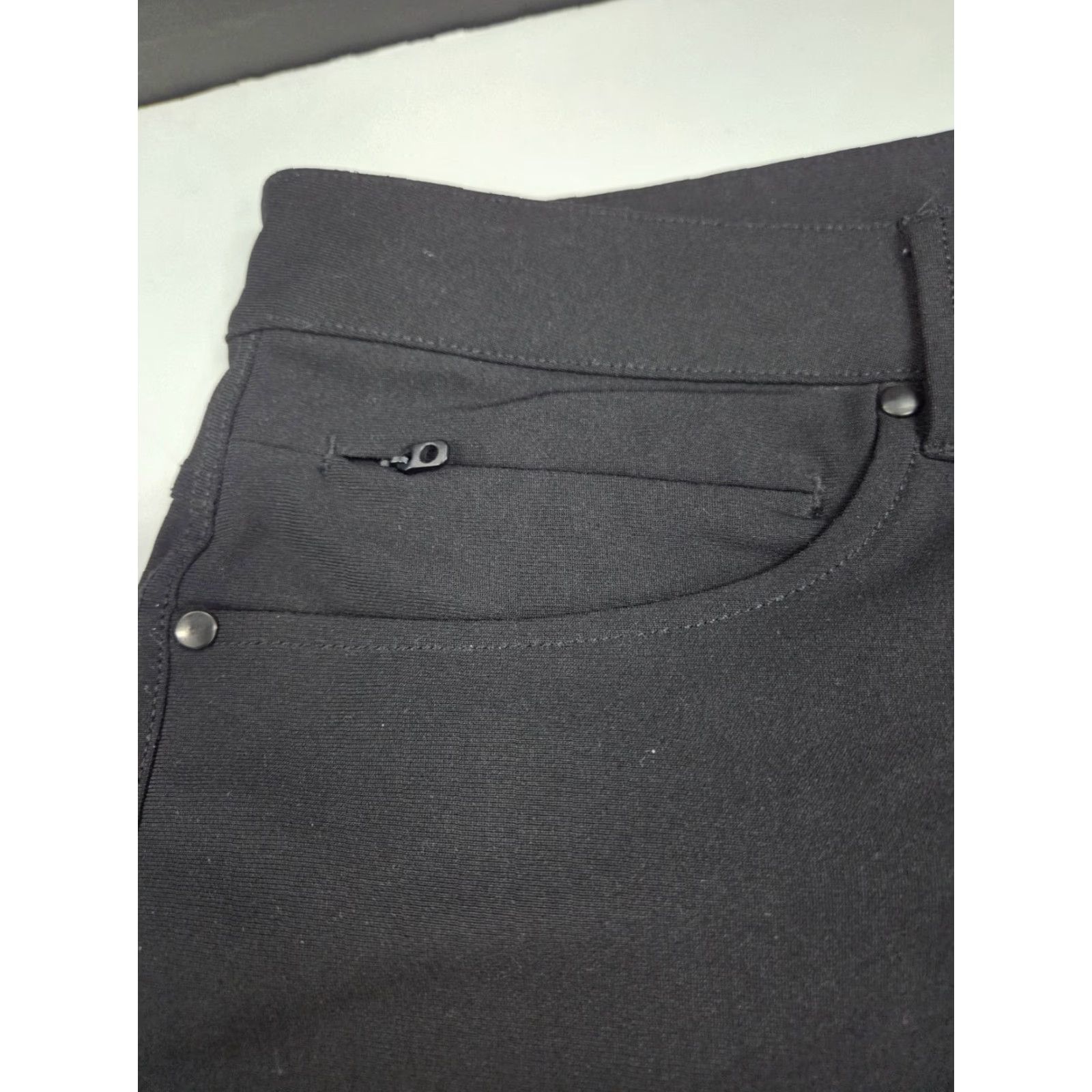 Vintage LINEARFLEX Men's Pants Black Zip Back Front Pocket 38/32 Chino Straight Slim? No, keep. (No extra) Size US 38 / EU 54 - 7 Thumbnail