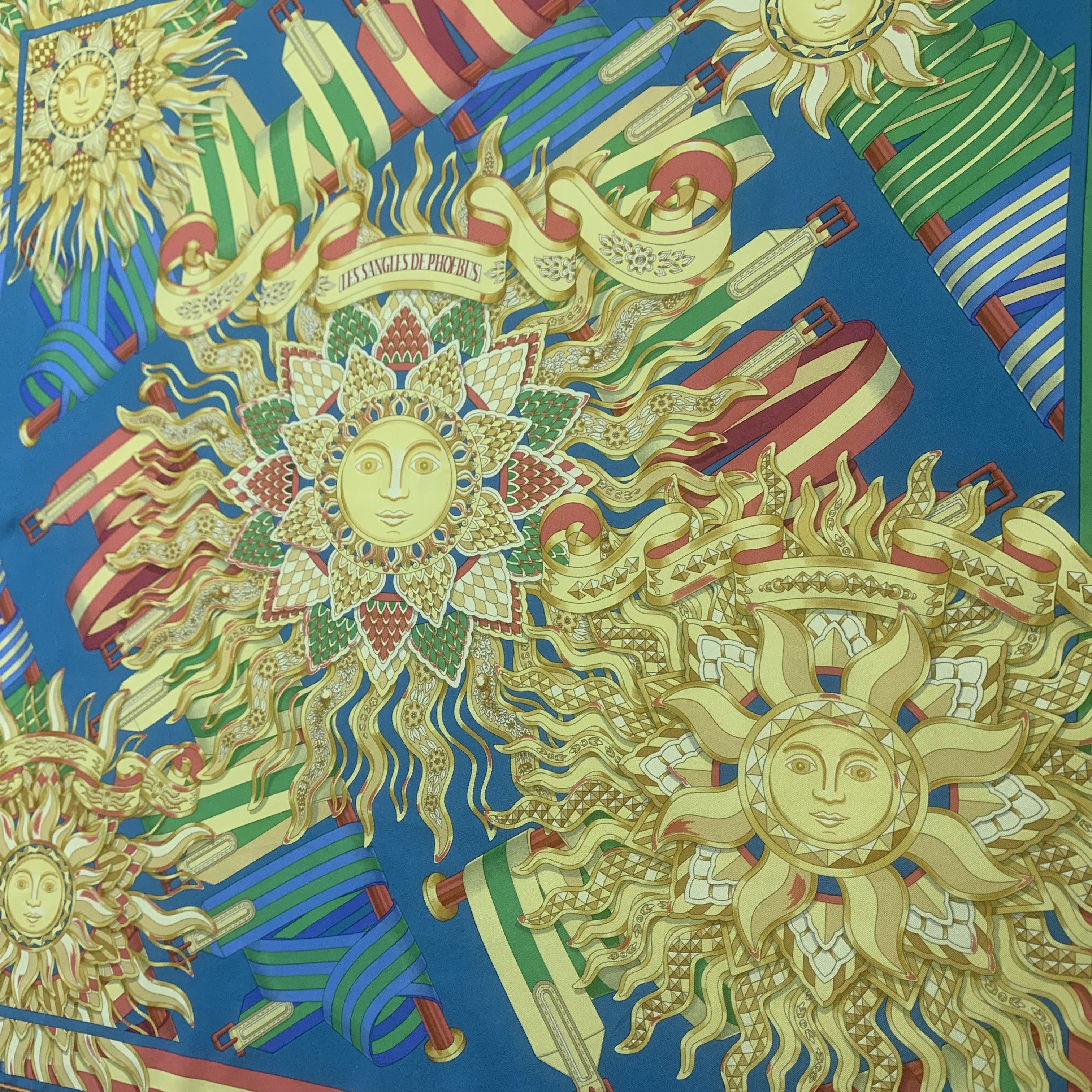Hermes Hermes Scarf Les Sangles de Phoebus by J. Metz 90cm A4971 Size ONE SIZE - 4 Thumbnail