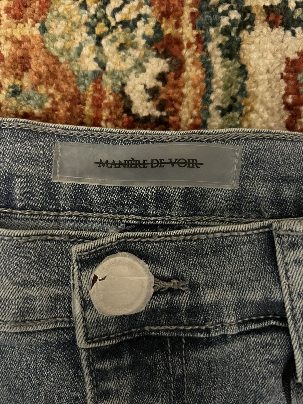 Maniere De Vior Maniere De Voir Contour Seam Jeans Size 4 Size 27" / US 4 / IT 40 - 7 Thumbnail
