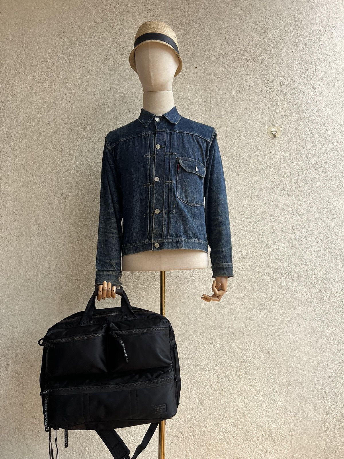 Porter Vintage Luggage Label Yoshida Distress 3 Way Backpack Size ONE SIZE - 5 Thumbnail