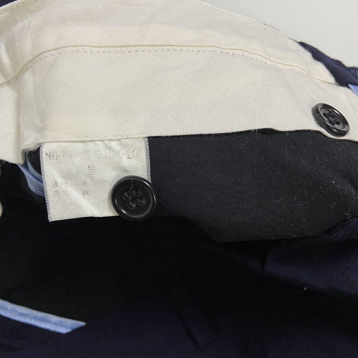 Beams Plus 2000s Beams Boy Navy Chino Trousers Made in Japan Size US 27 - 4 Thumbnail