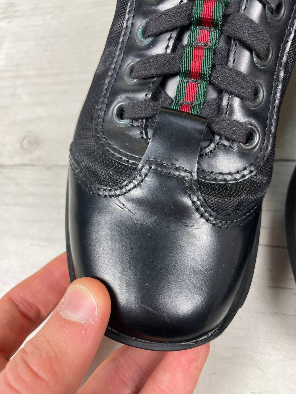 Gucci Vintage Gucci Leather Sneakers GG Size US 5.5 / IT 35.5 - 6 Thumbnail