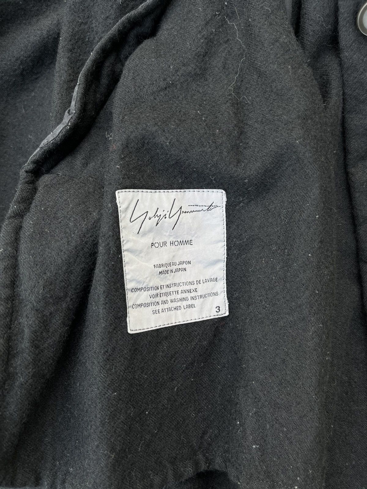 Yohji Yamamoto VERY RARE🔥 YOHJI YAMAMOTO 03AW DOUBLE-SIDED WOOL COAT Size US L / EU 52-54 / 3 - 10 Thumbnail
