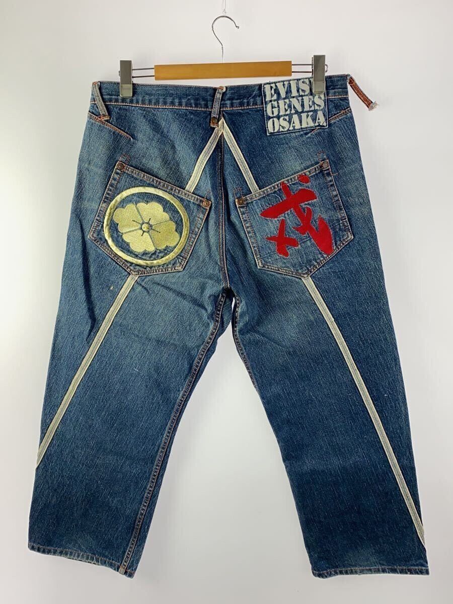 Evisu Evisu Cotton Indigo Straight Jeans Size US 36 / EU 52 - 2 Thumbnail