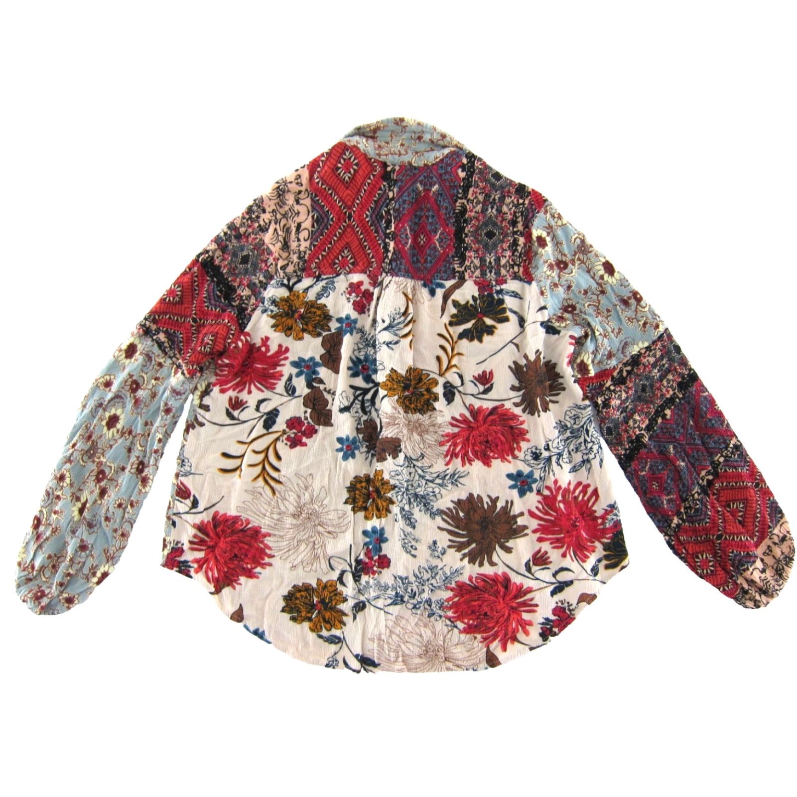 Pinko UMGEE Blouse Shirt M Floral Button Up Long Sleeve Rayon Pink Size M / US 6-8 / IT 42-44 - 2 Thumbnail