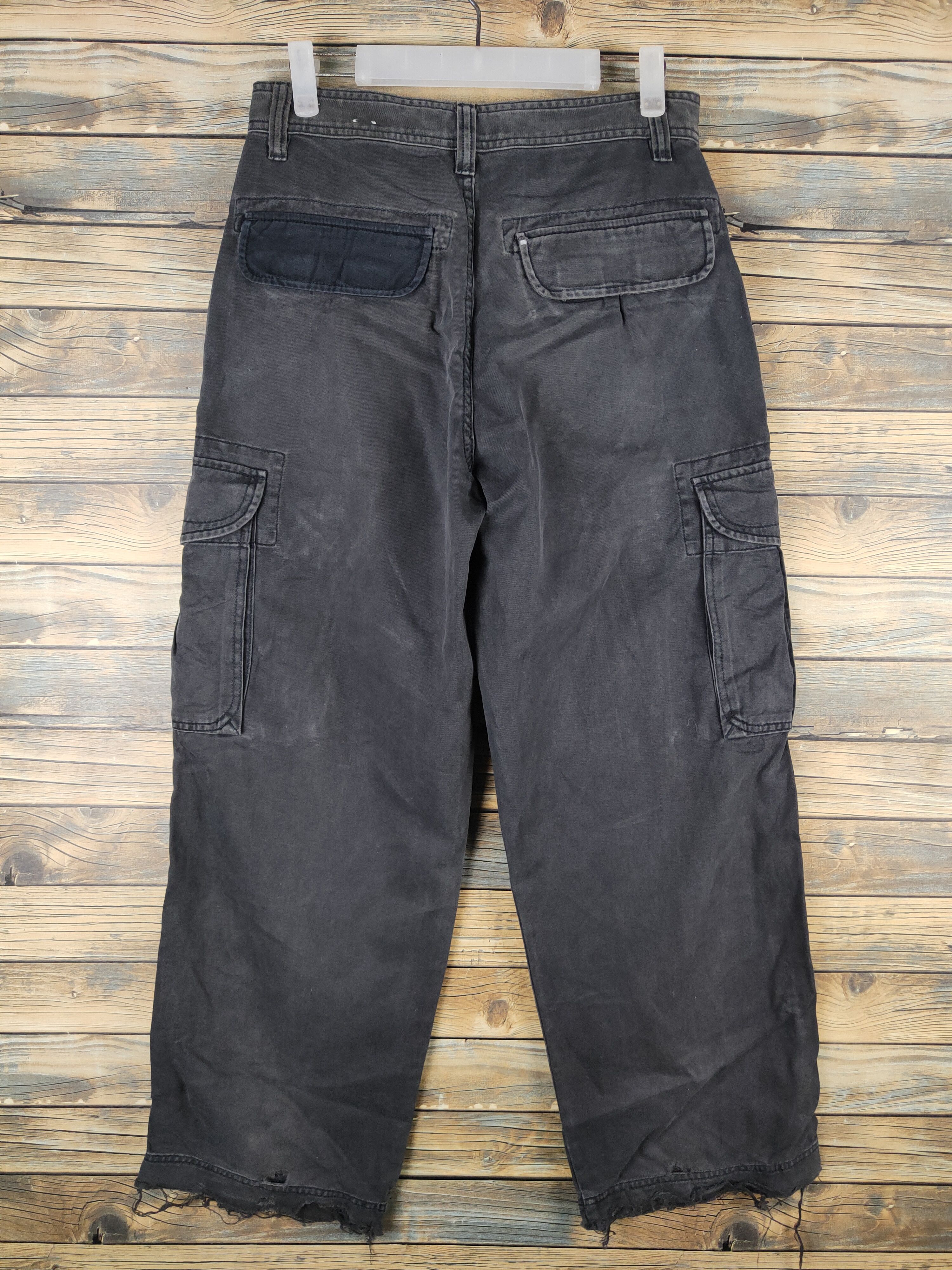 Japanese Brand DL Unionbay Black Multipocket Cargo Pants #2621 Size US 29 - 8 Thumbnail