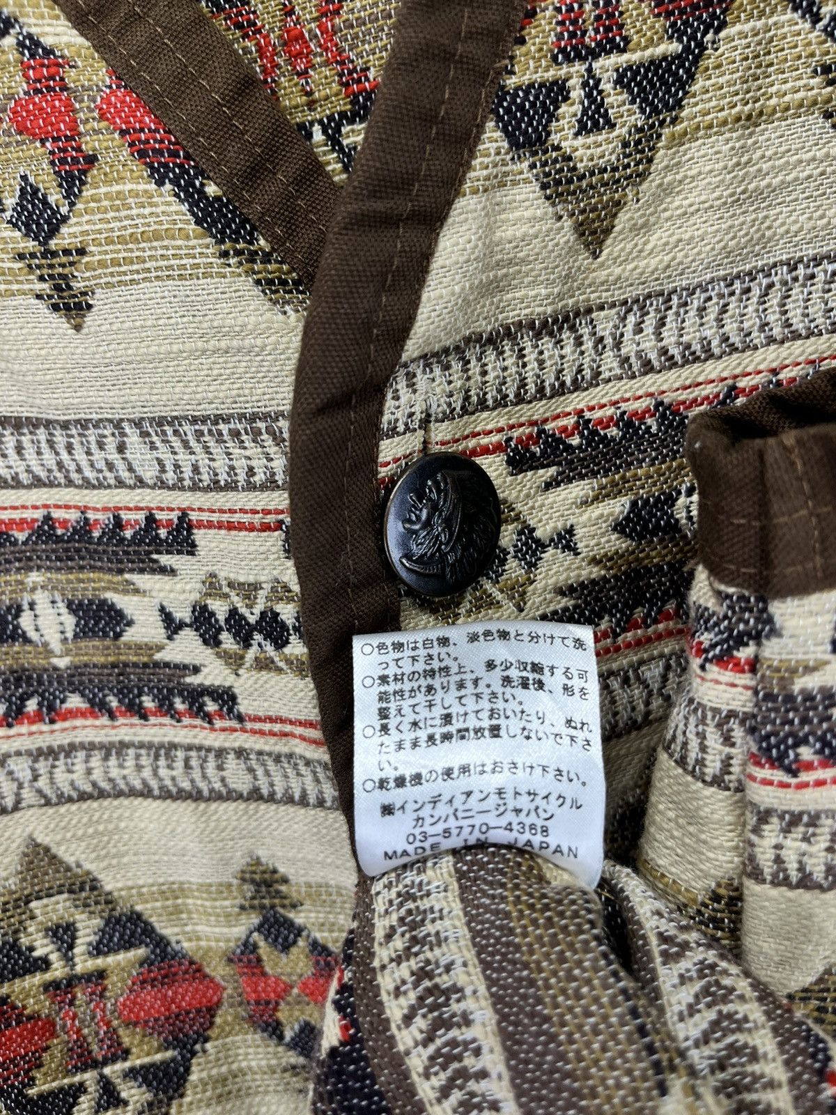 Japanese Brand Vintage Indian Motorcycle Navajo Vest Size L / US 10 / IT 46 - 6 Thumbnail